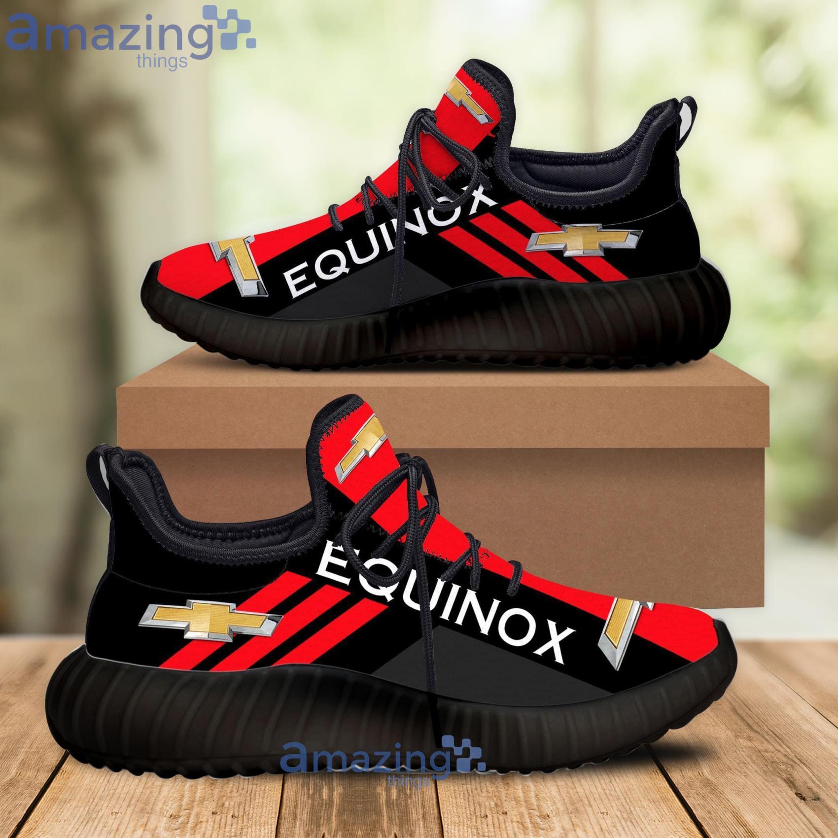 Chevrolet Equinox Running Walking Sneakers Men And Women Reze Shoes Red Striped Product Photo 1