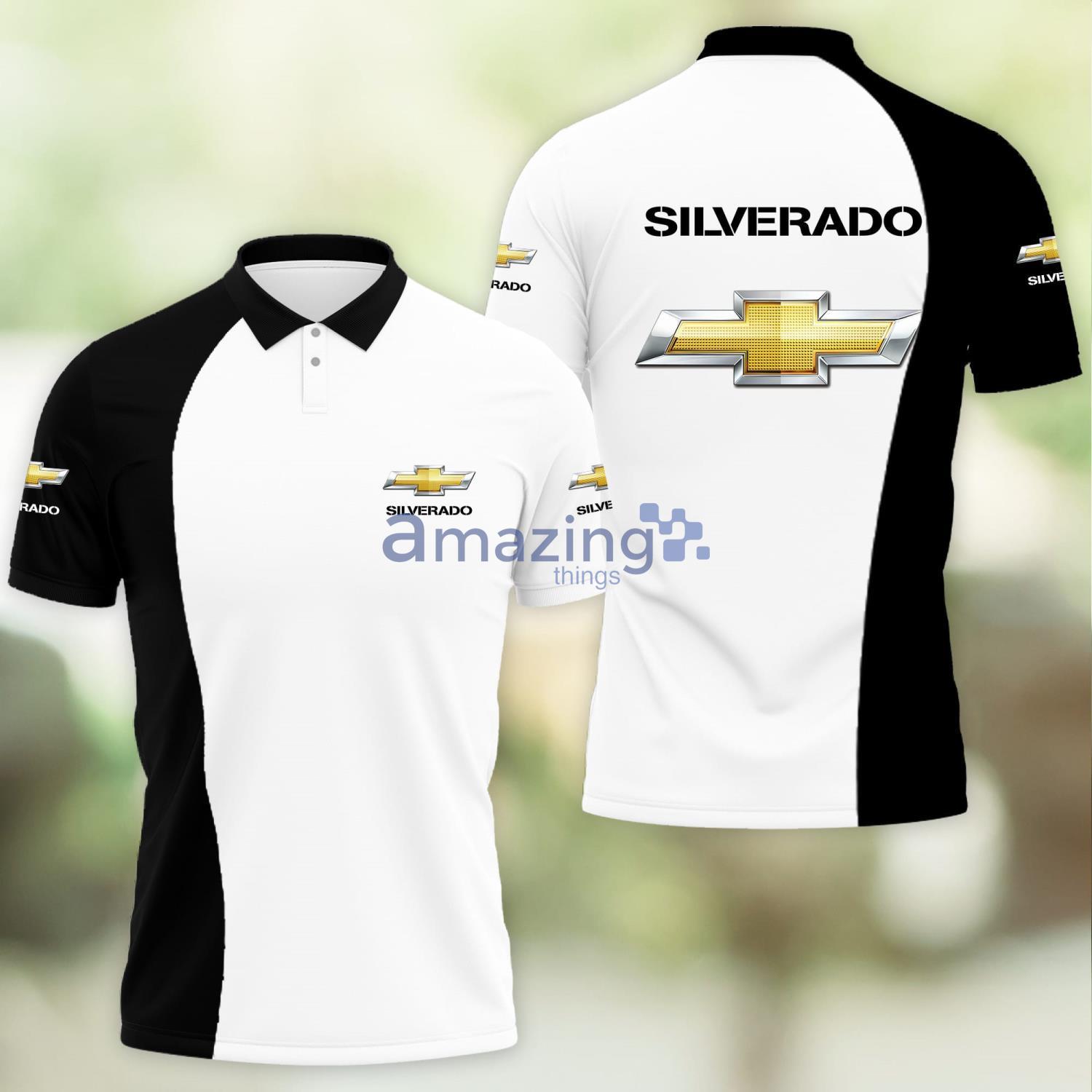 CHEVROLET SILVERADO Team Ver 2 Polo Shirt Sport Gift For Fans White Product Photo 1 CHEVROLET SILVERADO Team Ver 2 Polo Shirt Sport Gift For Fans White Product Photo 1