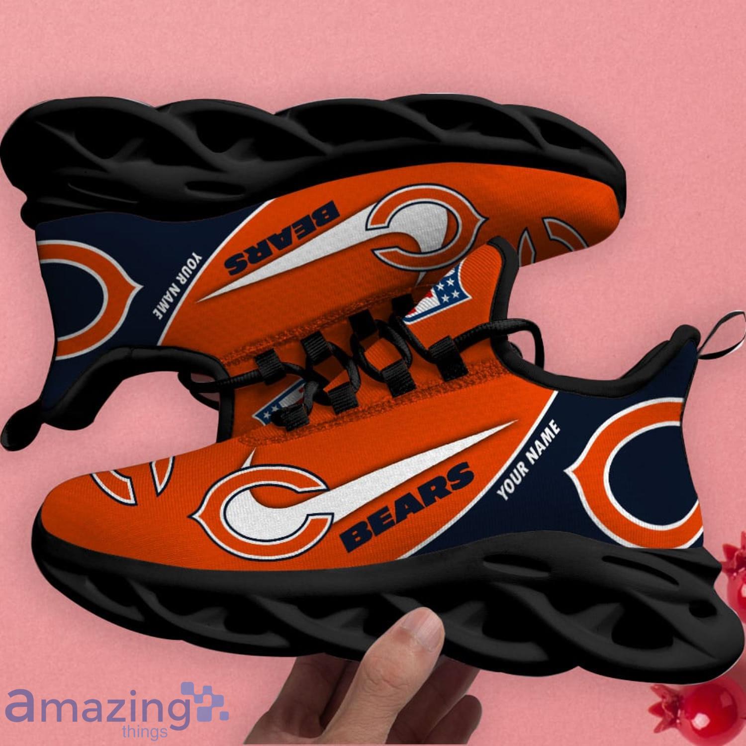 Chicago Bears Personalized Name NFL Max Soul Shoes Men And Women