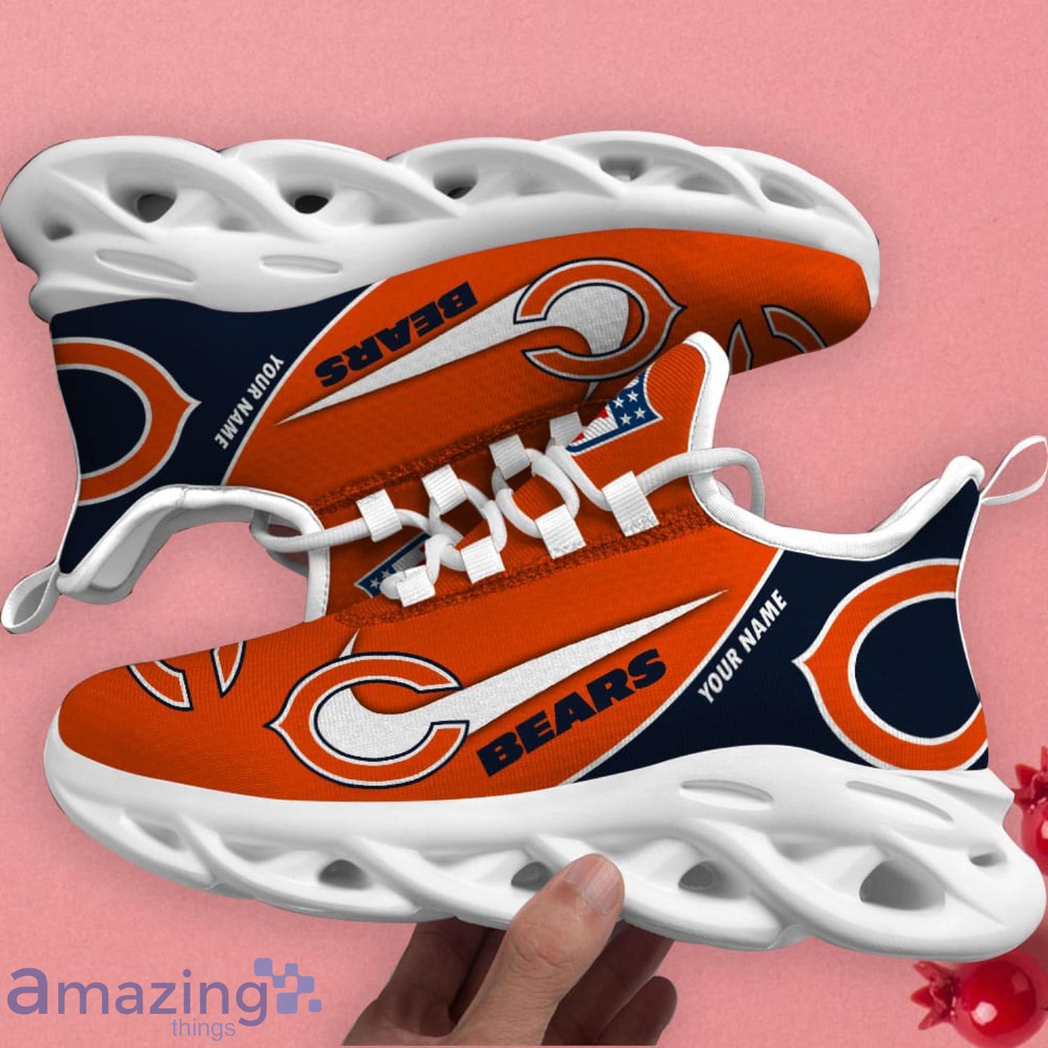 Chicago Bears Personalized Name NFL Max Soul Shoes Men And Women