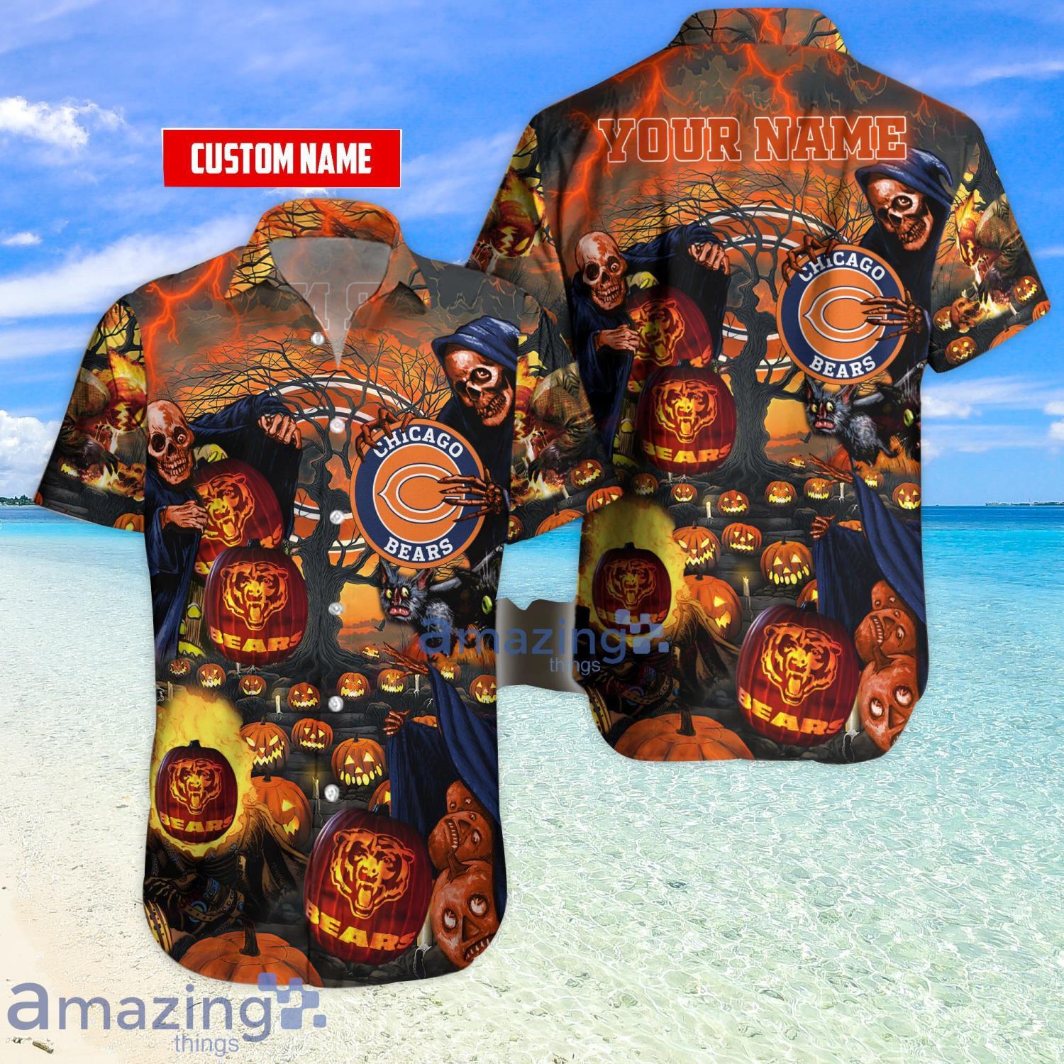 Chicago Bears Custom Name NFL Hawaiian Shirt And Shorts Gift For