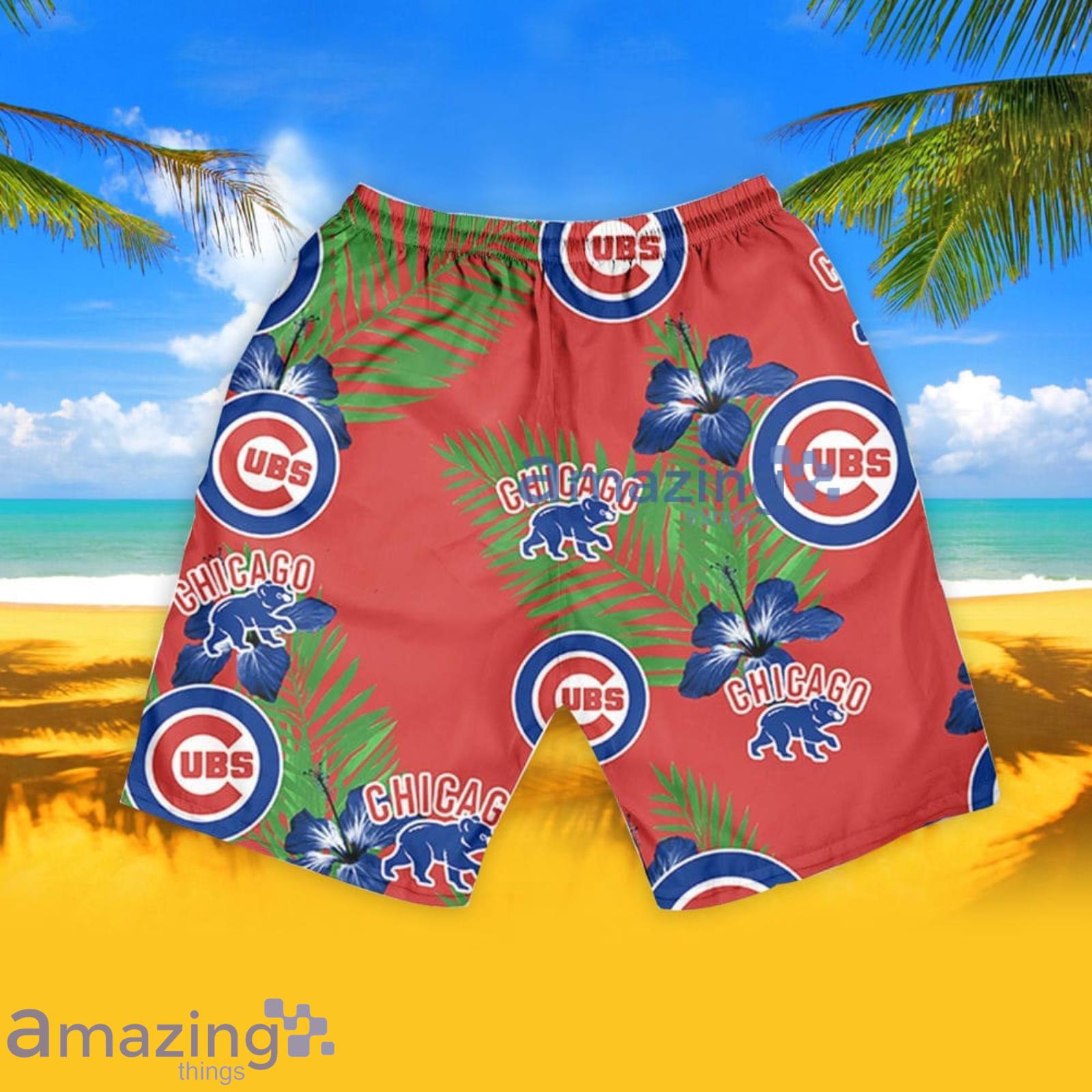 Chicago Cubs Pink Hibiscus Tropical Men And Womwn Summer Gift Hawaiian Shirt  - Freedomdesign