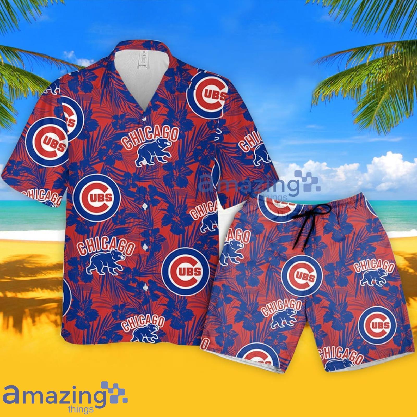 Chicago Cubs Mlb Tropical Summer Hawaiian Shirt And Short