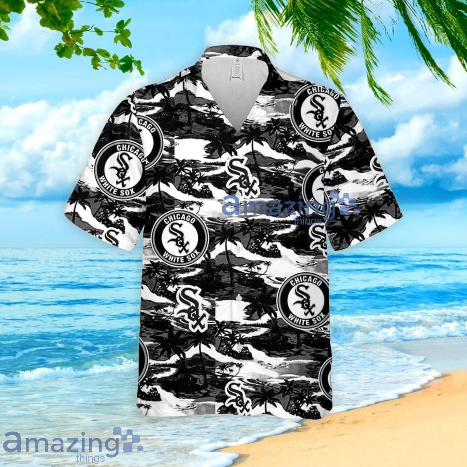 Chicago White Sox Scenic Hawaiian Shirt Beach Shorts