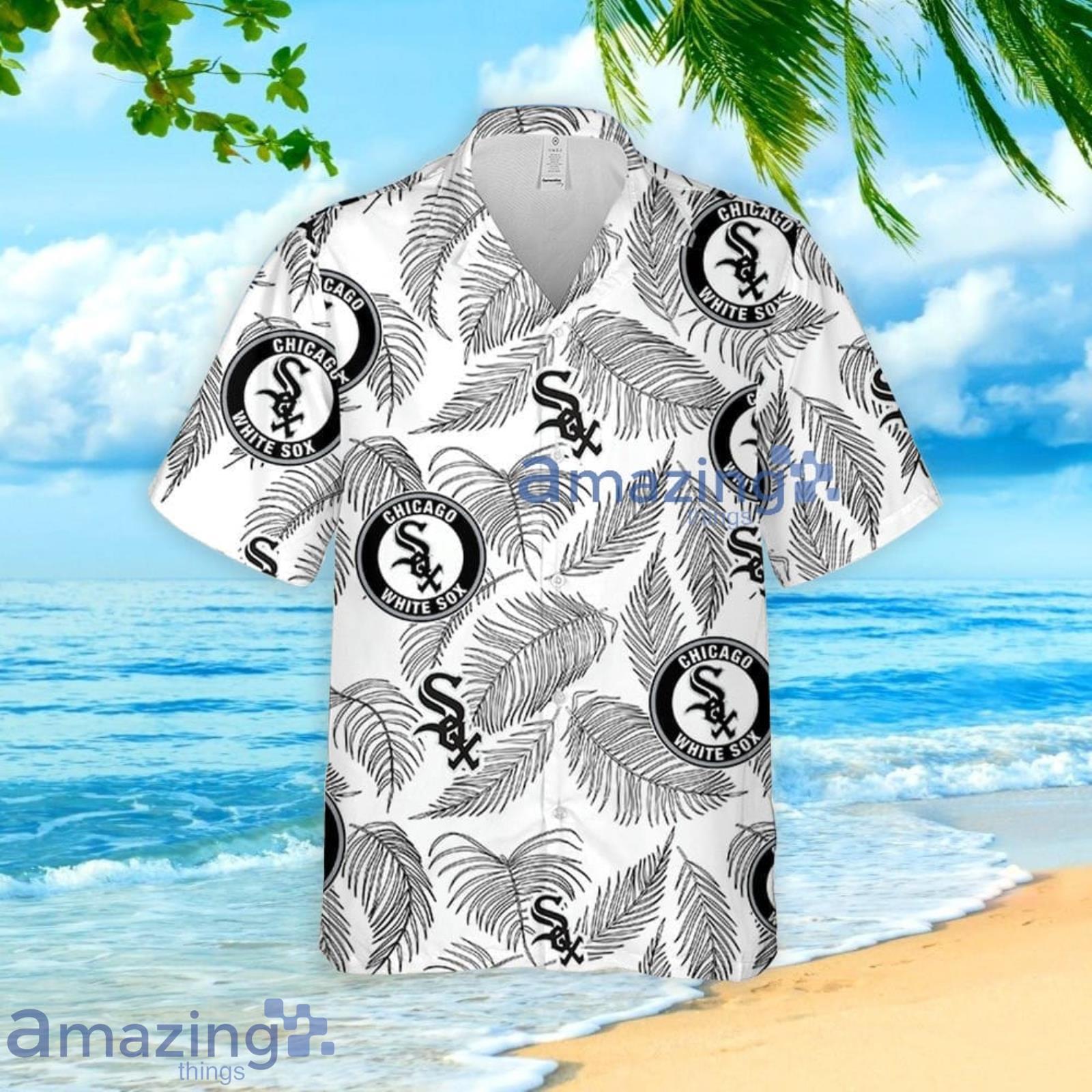 Chicago White Sox Palm Leaves Pattern Tropical Hawaiian Shirt