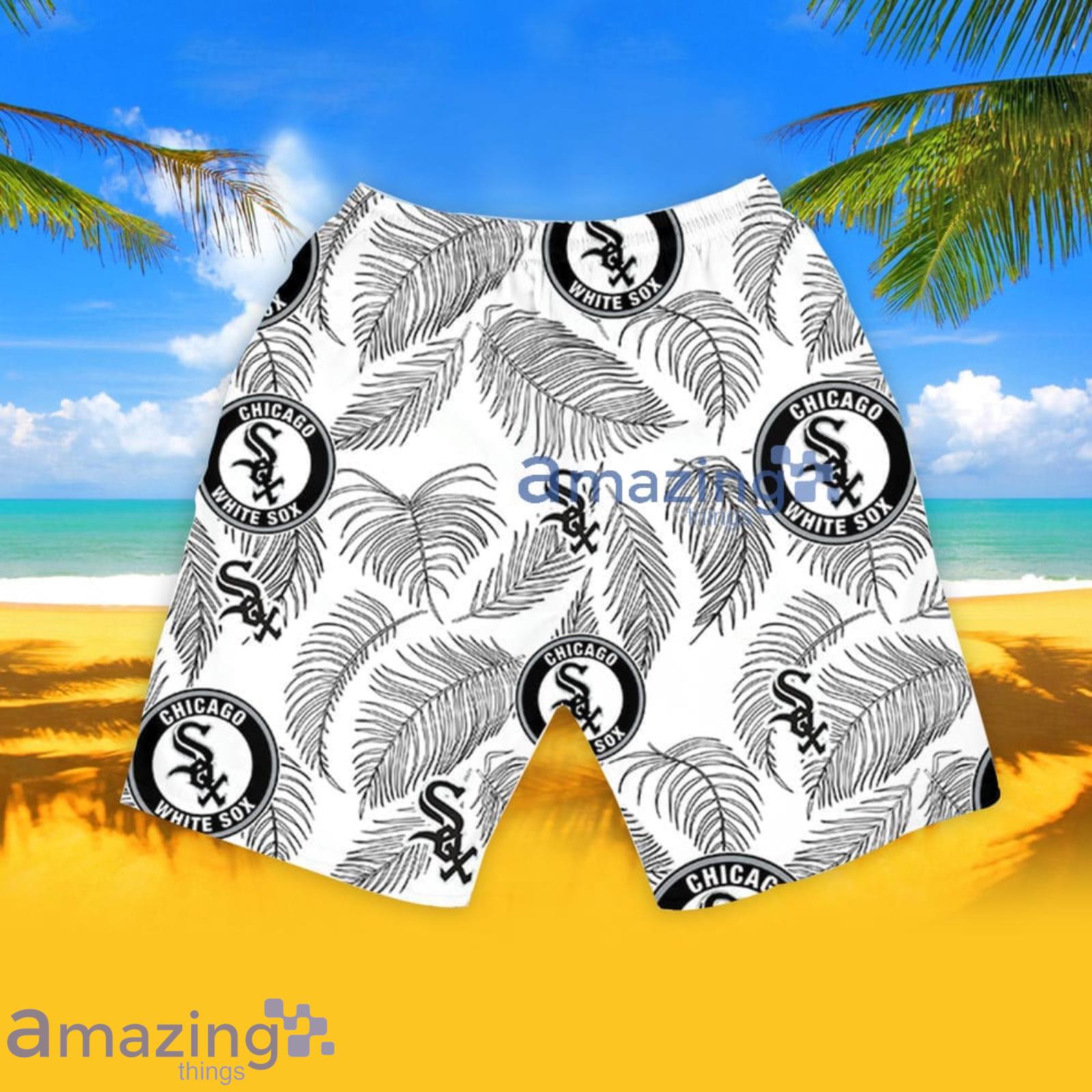 Chicago White Sox Palm Tree Pattern Hawaiian Shirt For Men And