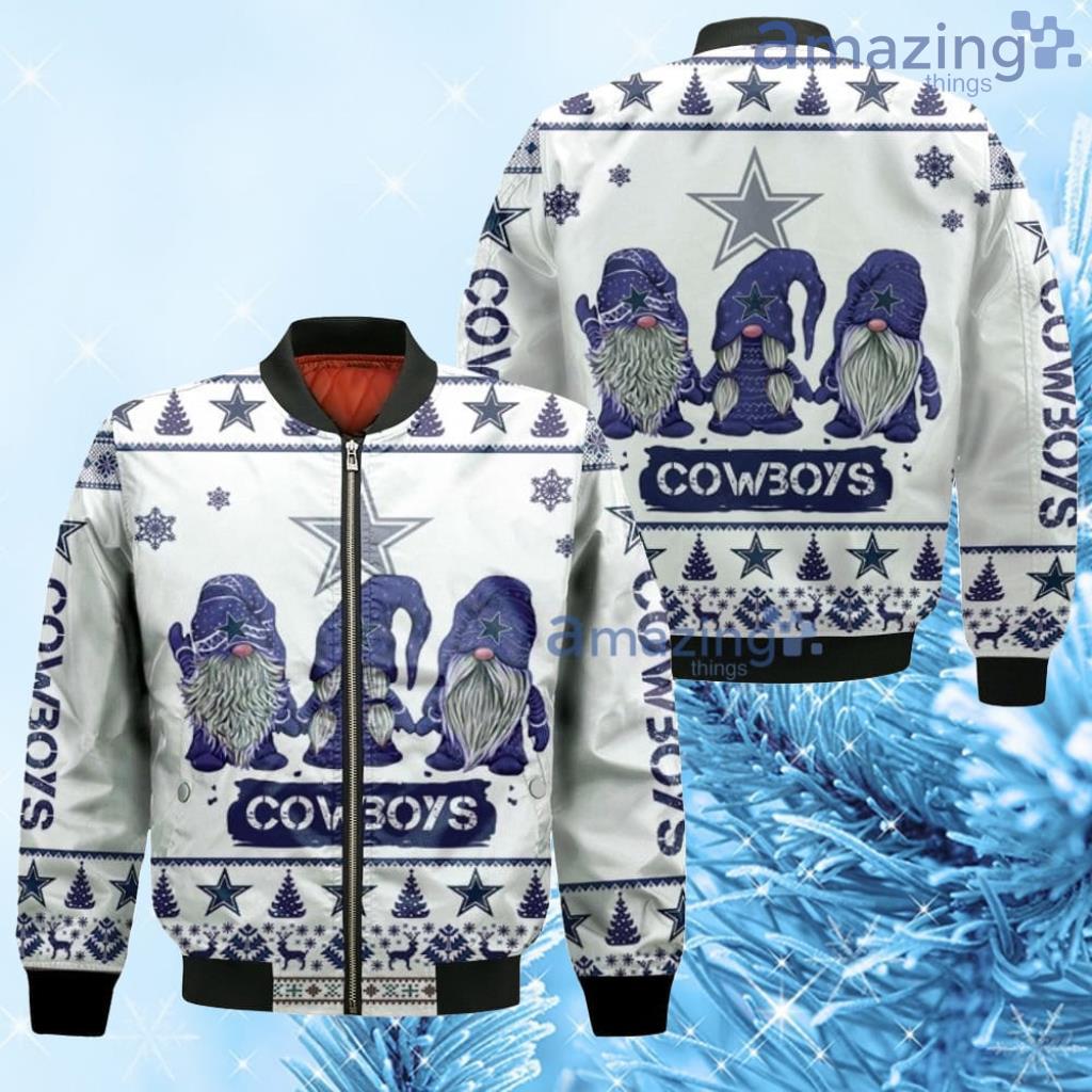 Christmas Gnomes Dallas Cowboys Christmas 3D Bomber - Christmas Gnomes Dallas Cowboys Christmas 3D Bomber Christmas Gnomes Dallas Cowboys Christmas 3D Bomber - Christmas Gnomes Dallas Cowboys Christmas 3D Bomber