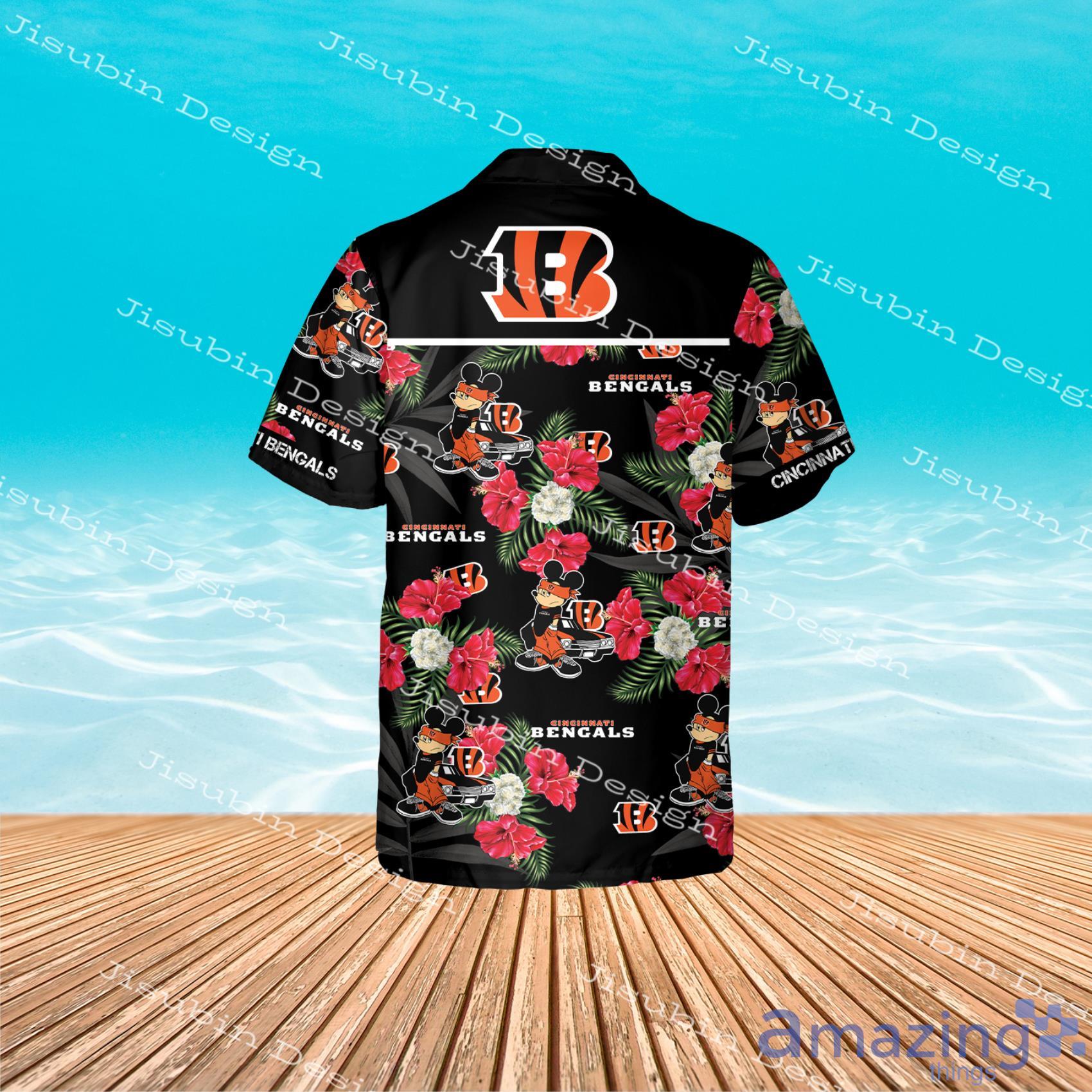 Bengals Hawaiin Shirt Cincinnati Bengals Tropical Flower Hawaiian Shirt