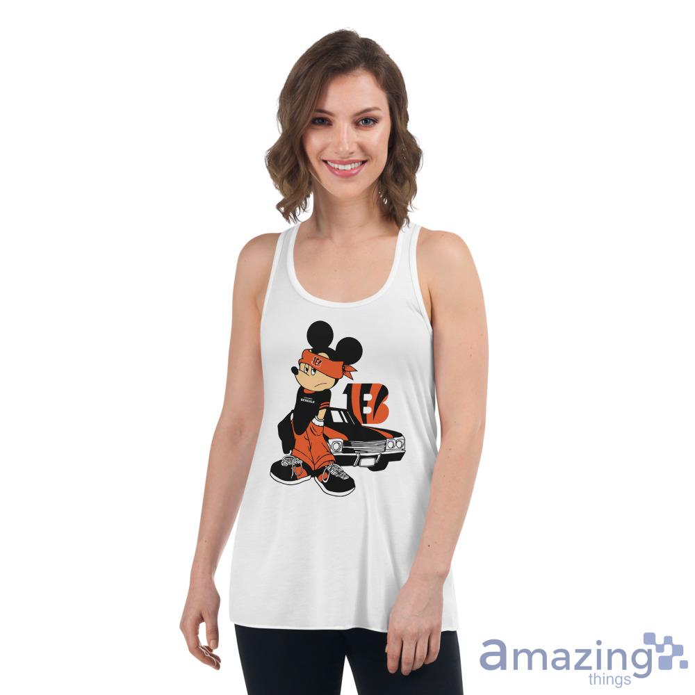 I Love The Bengals Mickey Mouse Cincinnati Bengals Unisex Jersey Tee 