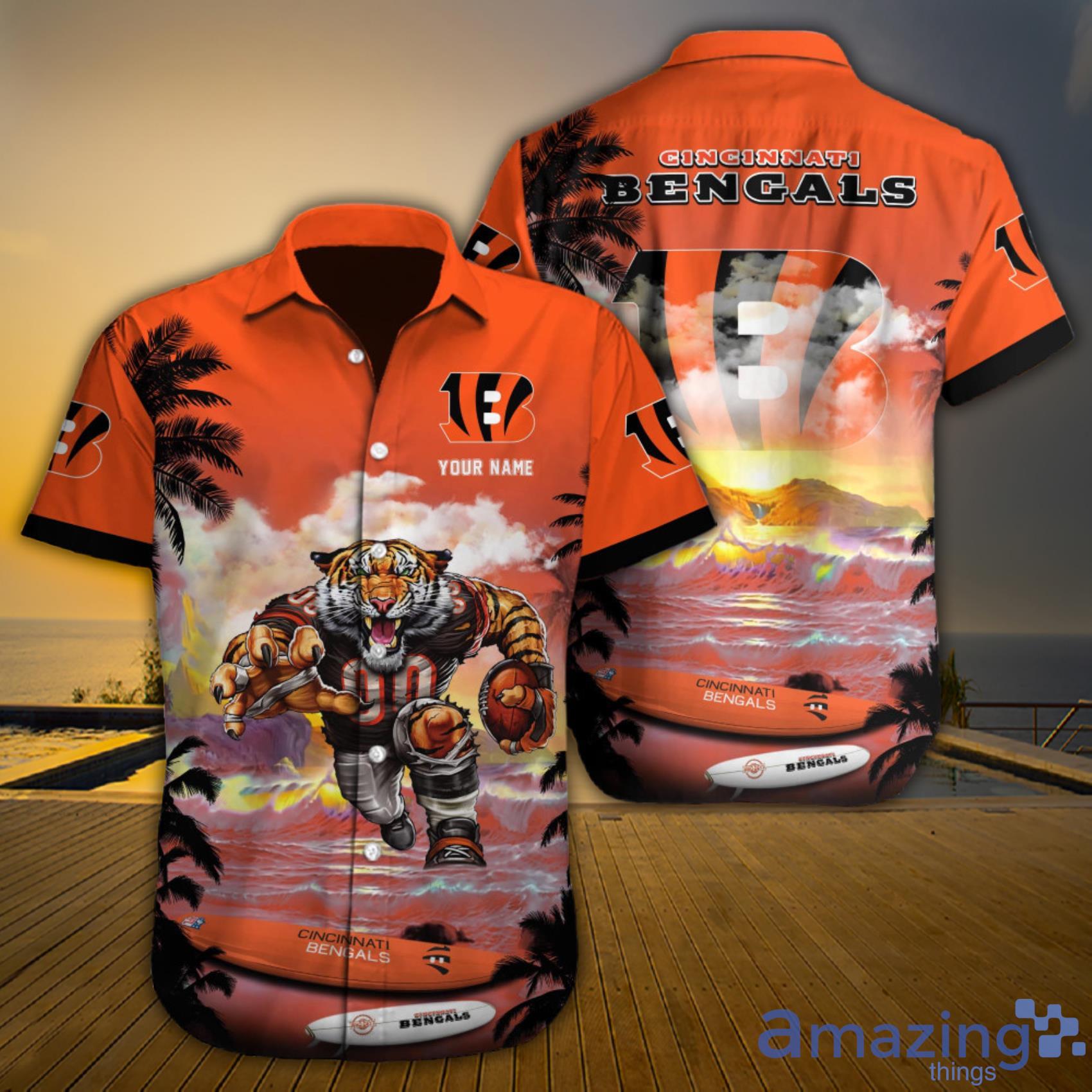 Cincinnati Bengals NFL Hawaiian Shirt Sunsets Aloha Shirt - Trendy