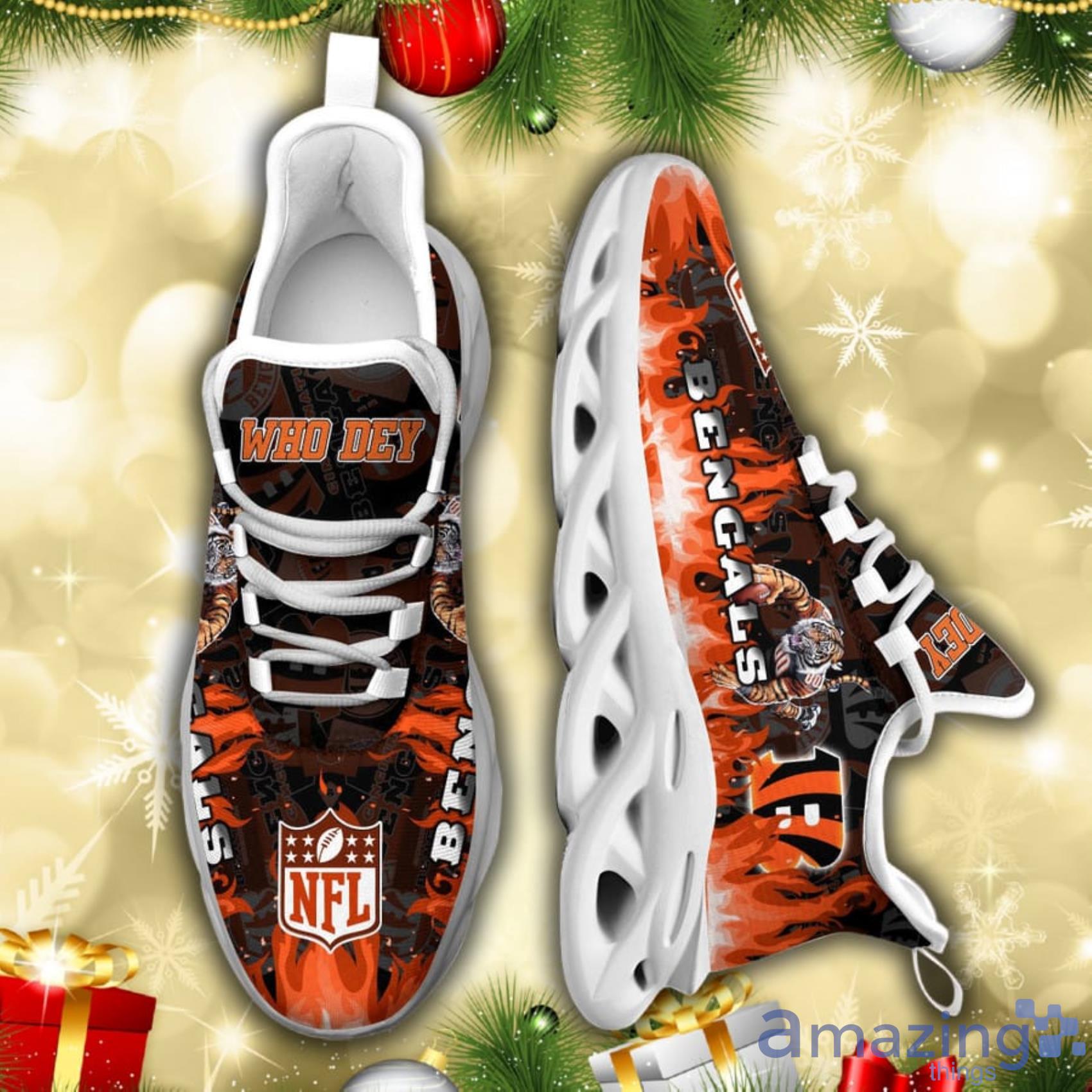 Cincinnati Bengals NFL Fire Flame Pattern Max Soul Shoes Gift For Fans image Cincinnati Bengals NFL Fire Flame Pattern Max Soul Shoes Gift For Fans Product Photo 6