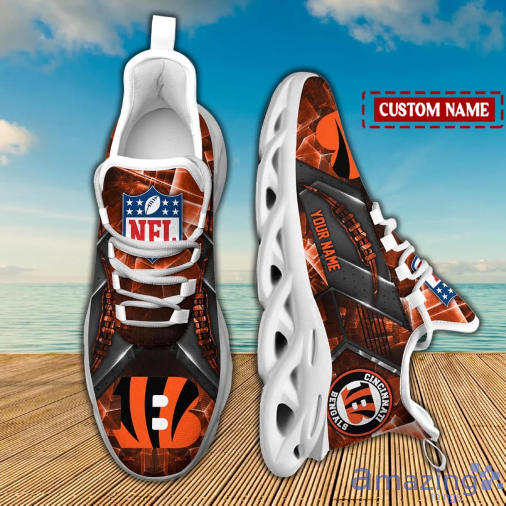 Cincinnati Bengals Custom Name Cool Max Soul Sneakers Running Shoes