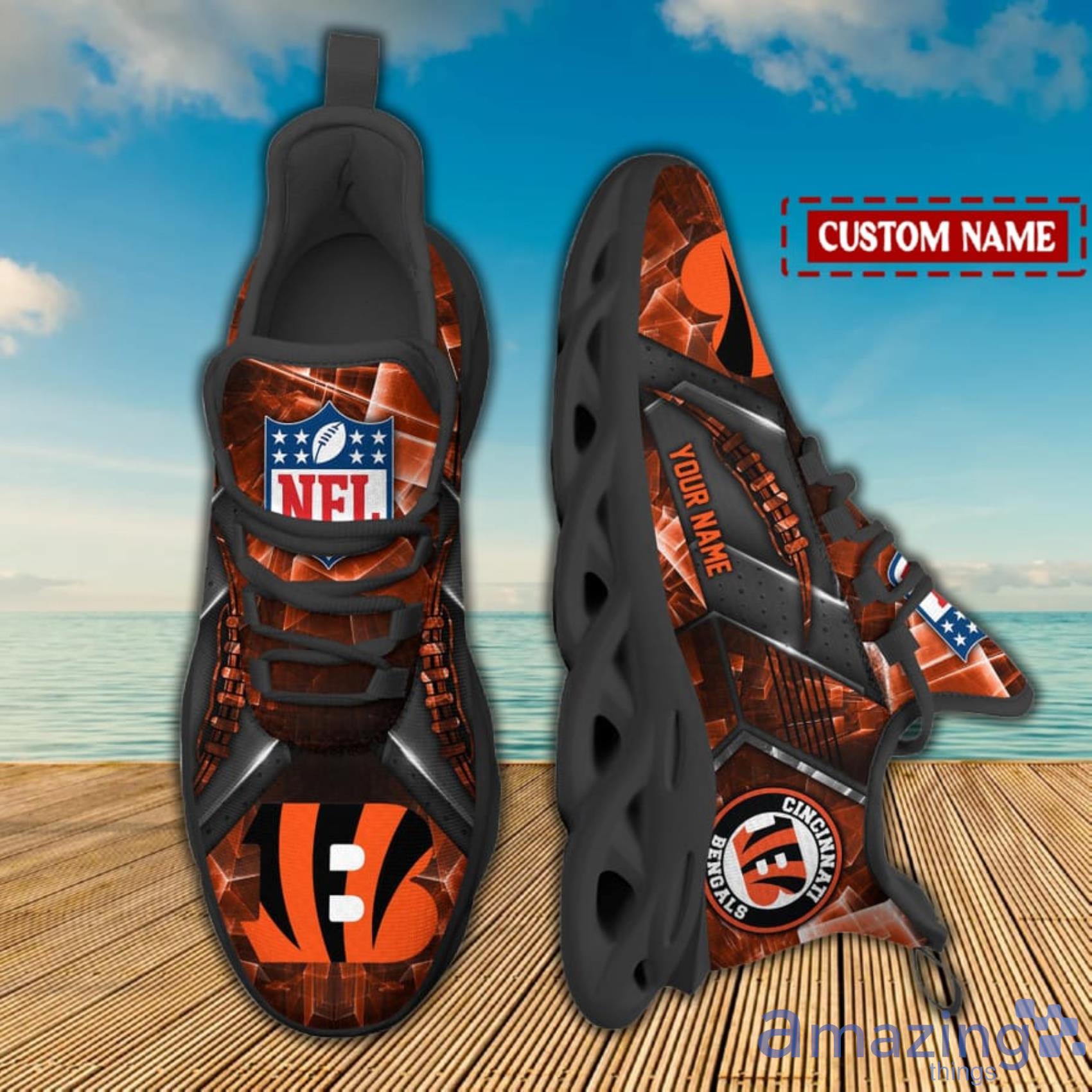 Cincinnati Bengals Max Soul Sneakers Shoes For Mens Women