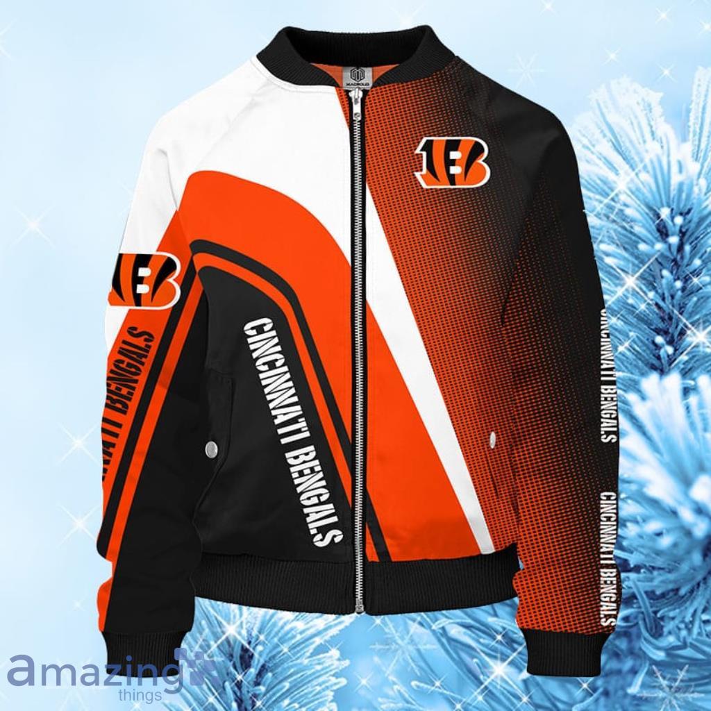 Cincinnati Bengals Orange Unisex Bomber Jacket, S