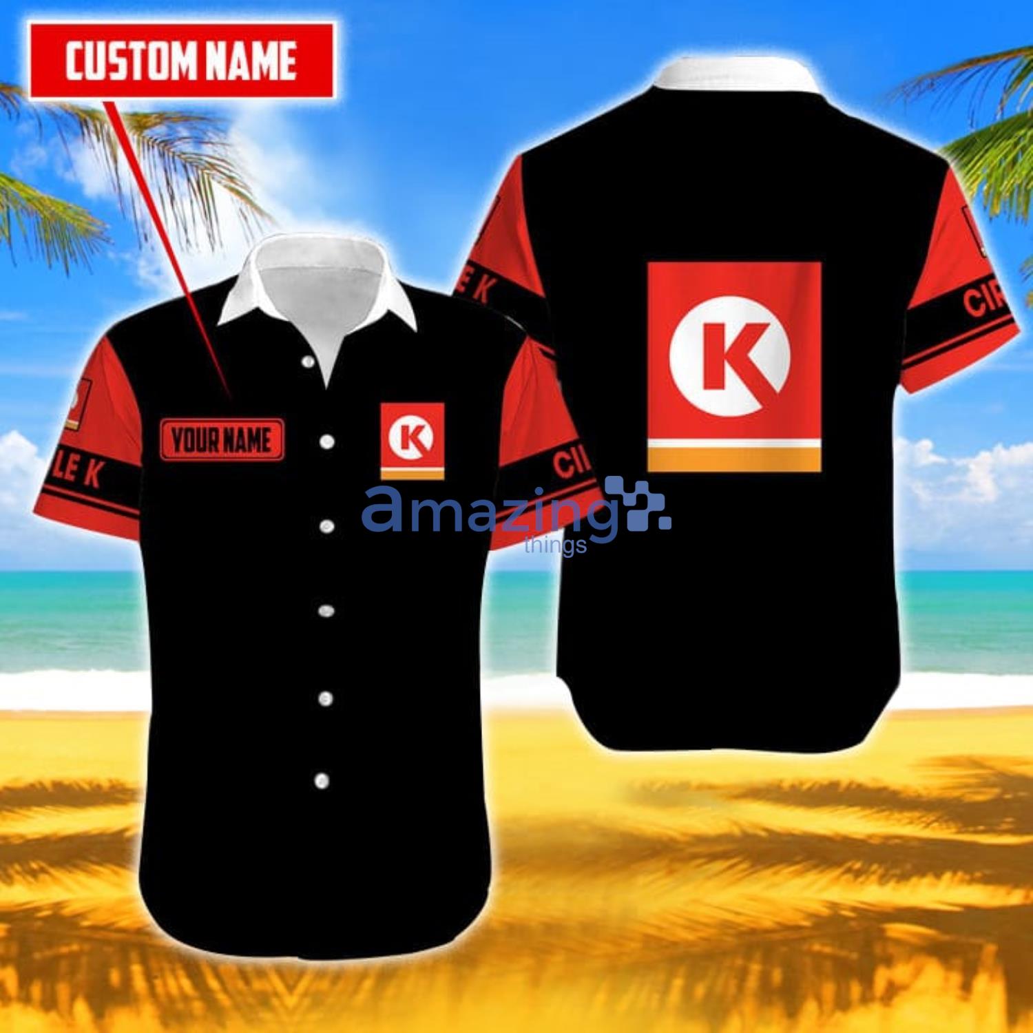 Circle K Short Sleeve Custom Name Hawaiian Shirt For Men And Women Product Photo 1