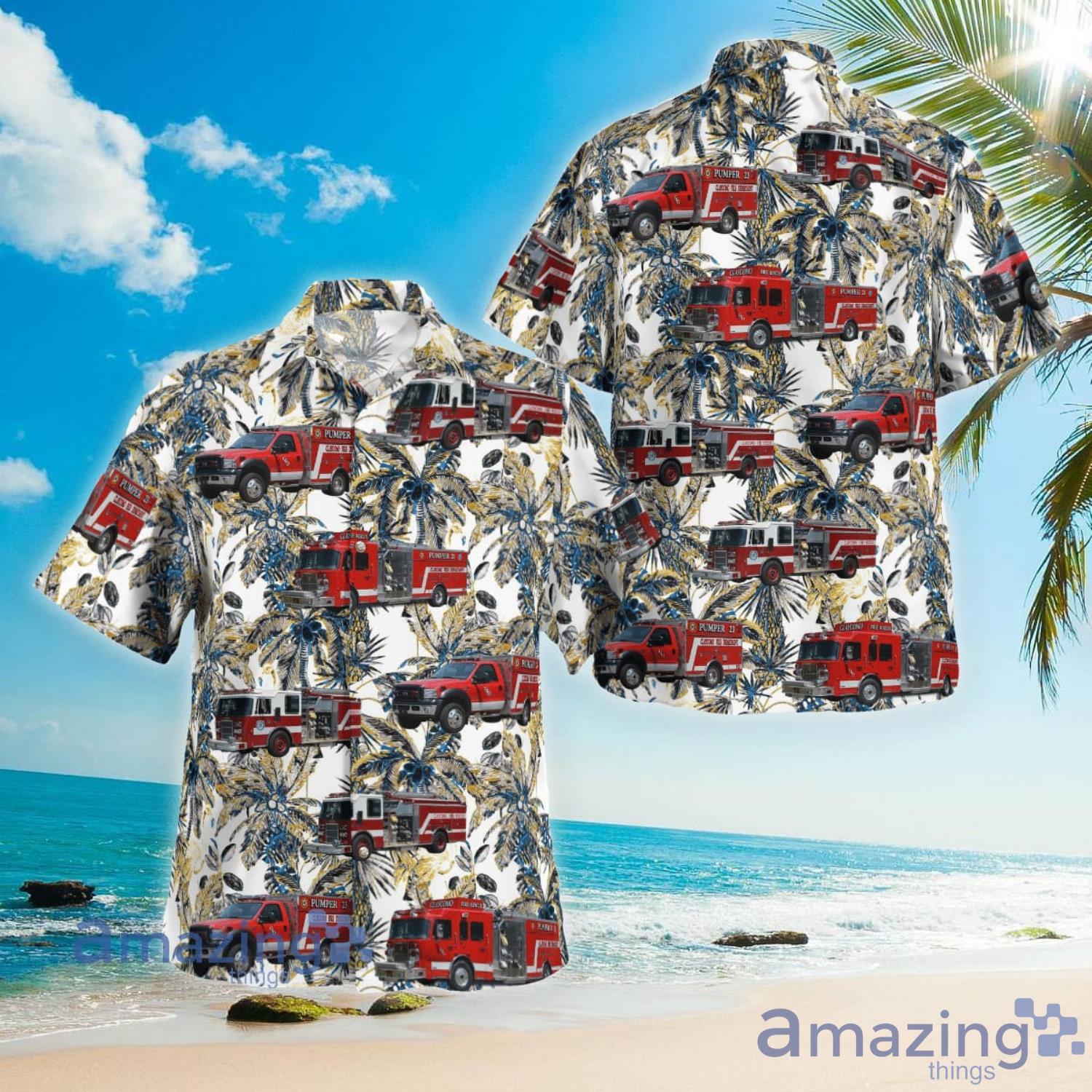 Claycomo Fire Department Missouri Aloha Short Sleeve Hawaiian Shirt Summer Gift Product Photo 1