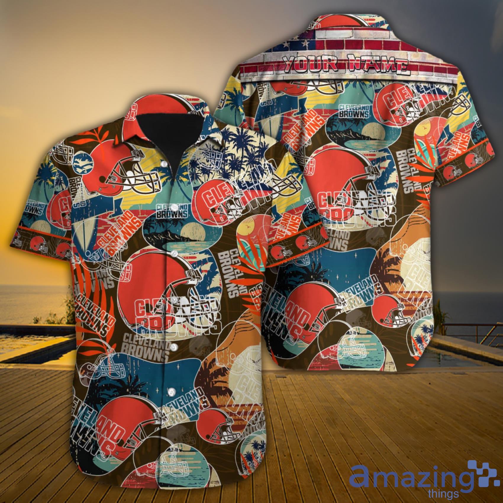 Cleveland Browns NFL Hawaiian Shirt Graphic Tropical Patterns