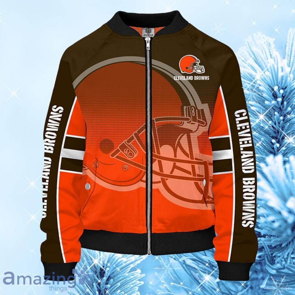 Cleveland Browns NFL Orange Unisex Bomber Jacket 3D - Cleveland Browns NFL Orange Unisex Bomber Jacket 3D Cleveland Browns NFL Orange Unisex Bomber Jacket 3D - Cleveland Browns NFL Orange Unisex Bomber Jacket 3D