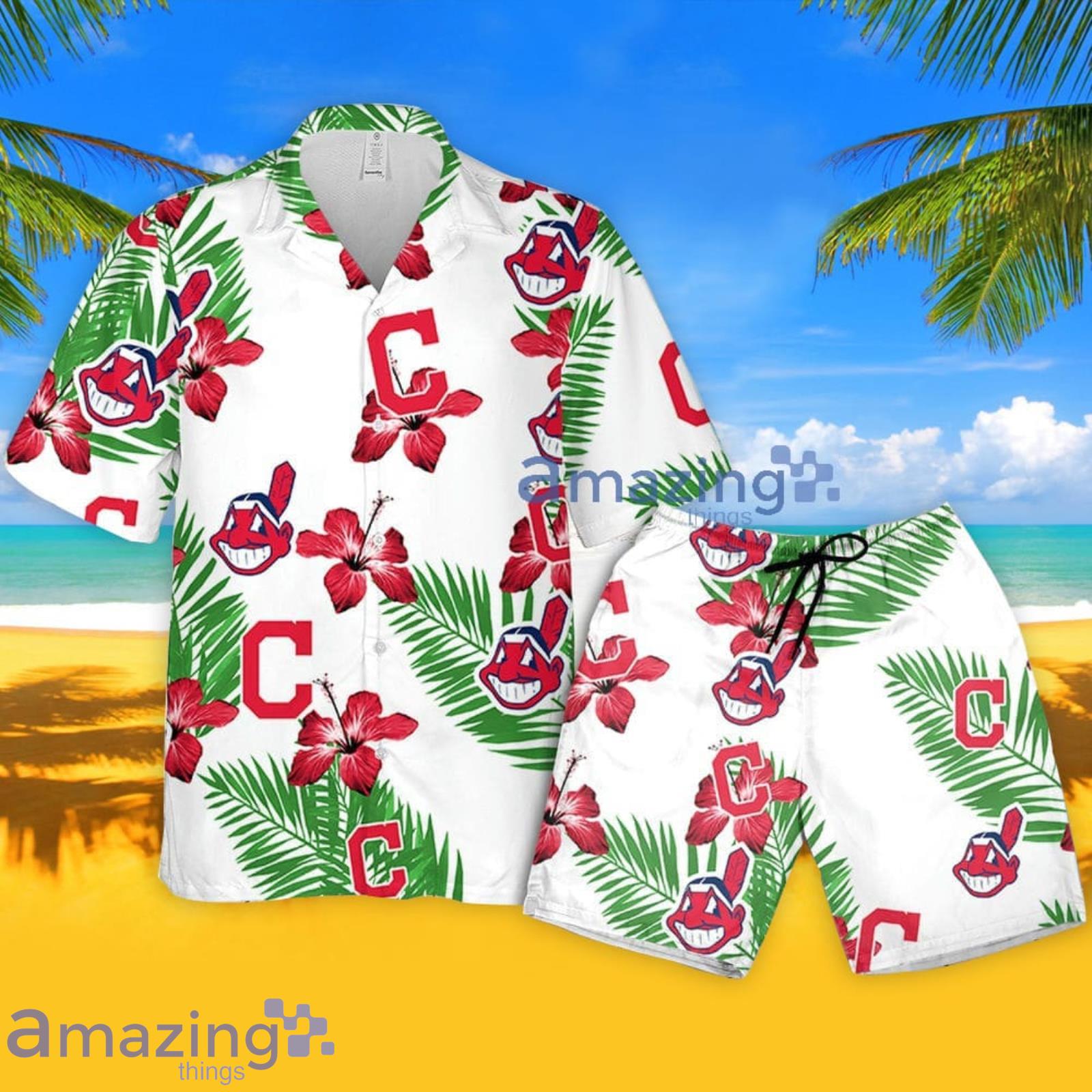 Cleveland Indians Hawaiian Shirt flower summer gift for fans -Jack