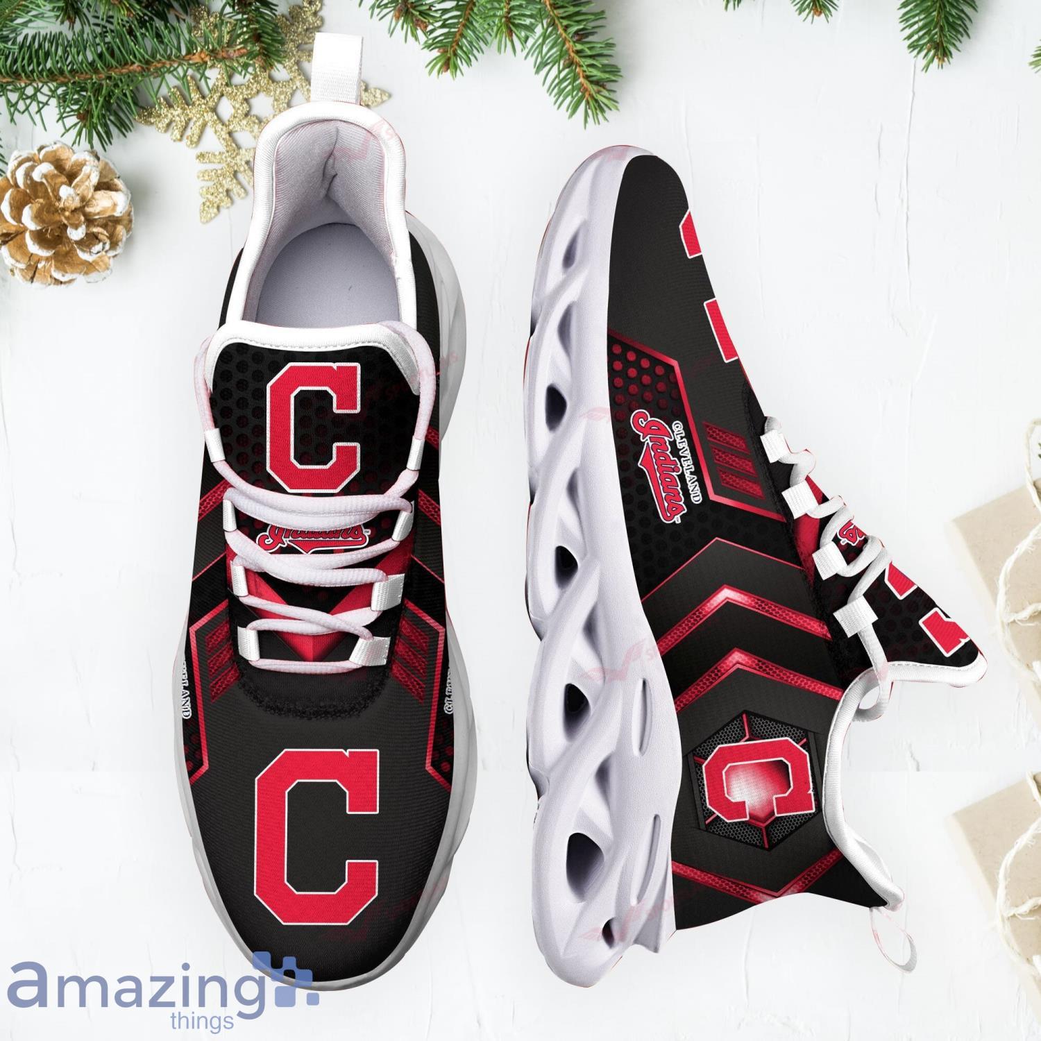 Personalize MLB Cleveland Indians Max Sole Sneakers Shoes - T-shirts Low  Price