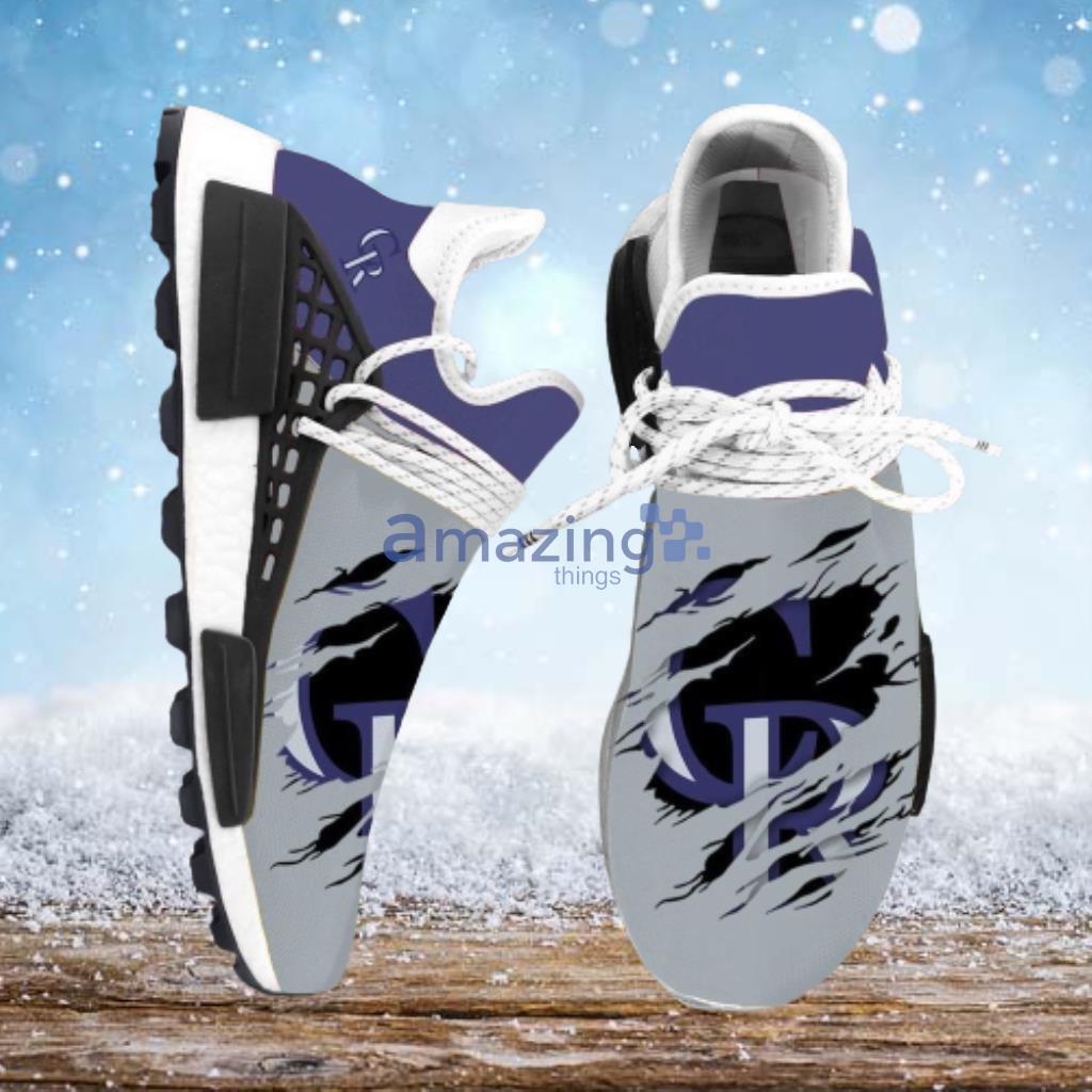 Colorado Rockies MLB NMD Human Race Shoes Running Sneakers - Colorado Rockies MLB NMD Human Race Shoes Running Sneakers