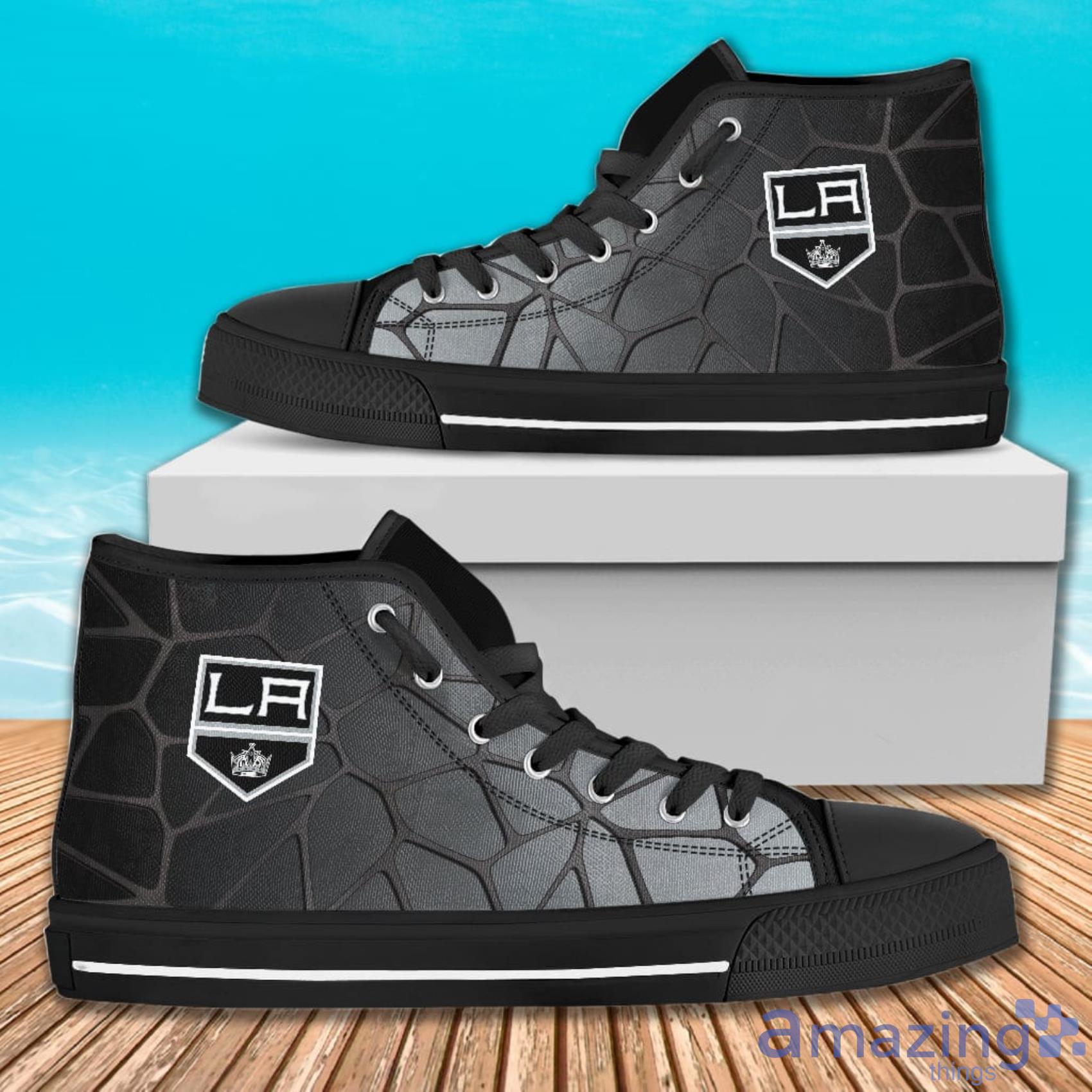 Colors Air Cushion Los Angeles Kings Gradient AOP High Top Shoes For Men  And Women