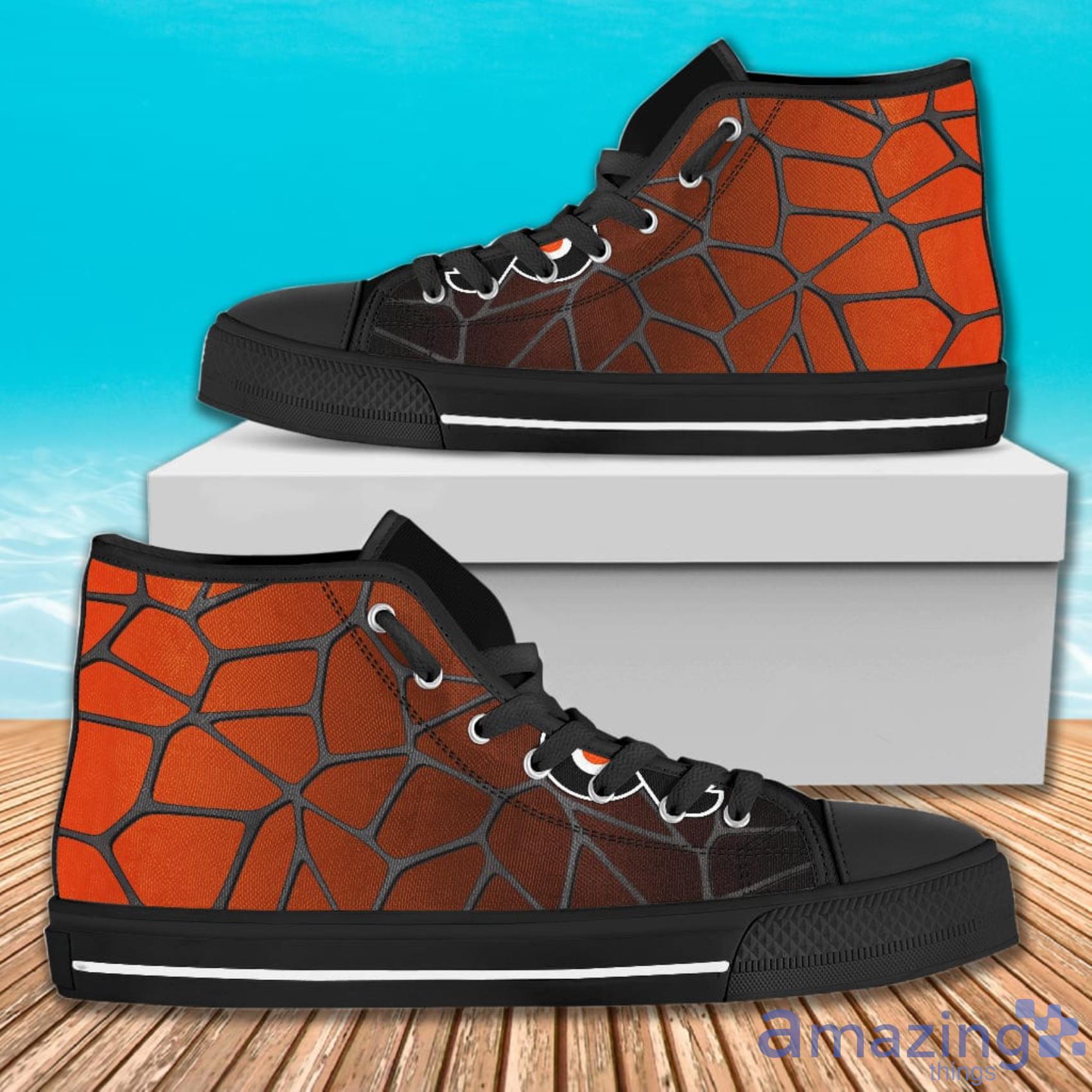 Colors Air Cushion Philadelphia Flyers Gradient AOP High Top Shoes For Men And Women Product Photo 1