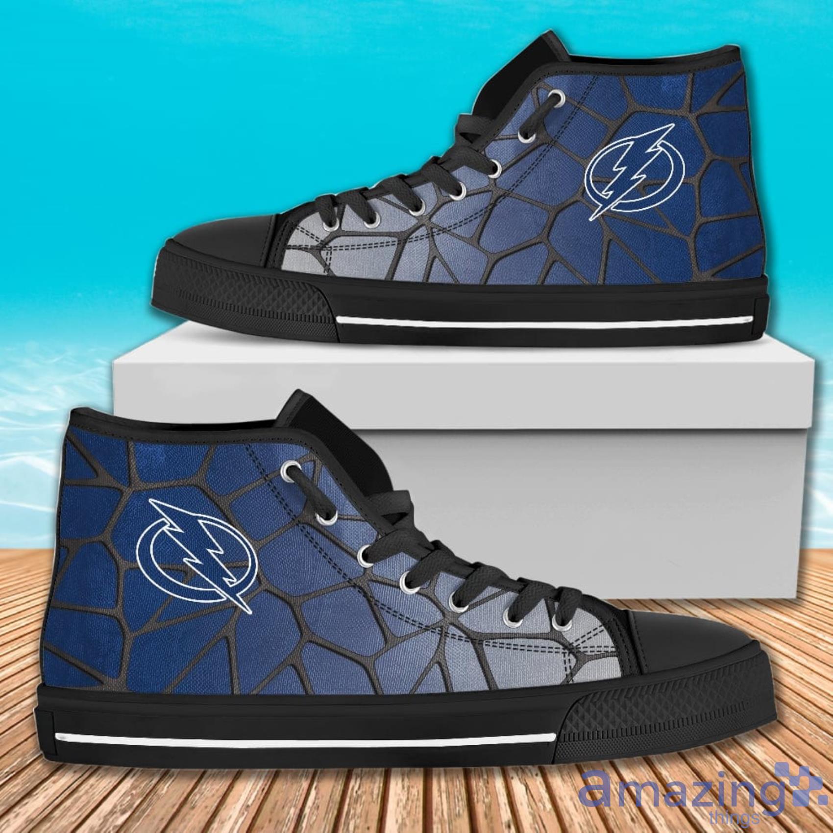 Colors Air Cushion Tampa Bay Lightning Gradient AOP High Top Shoes For Men And Women Product Photo 1