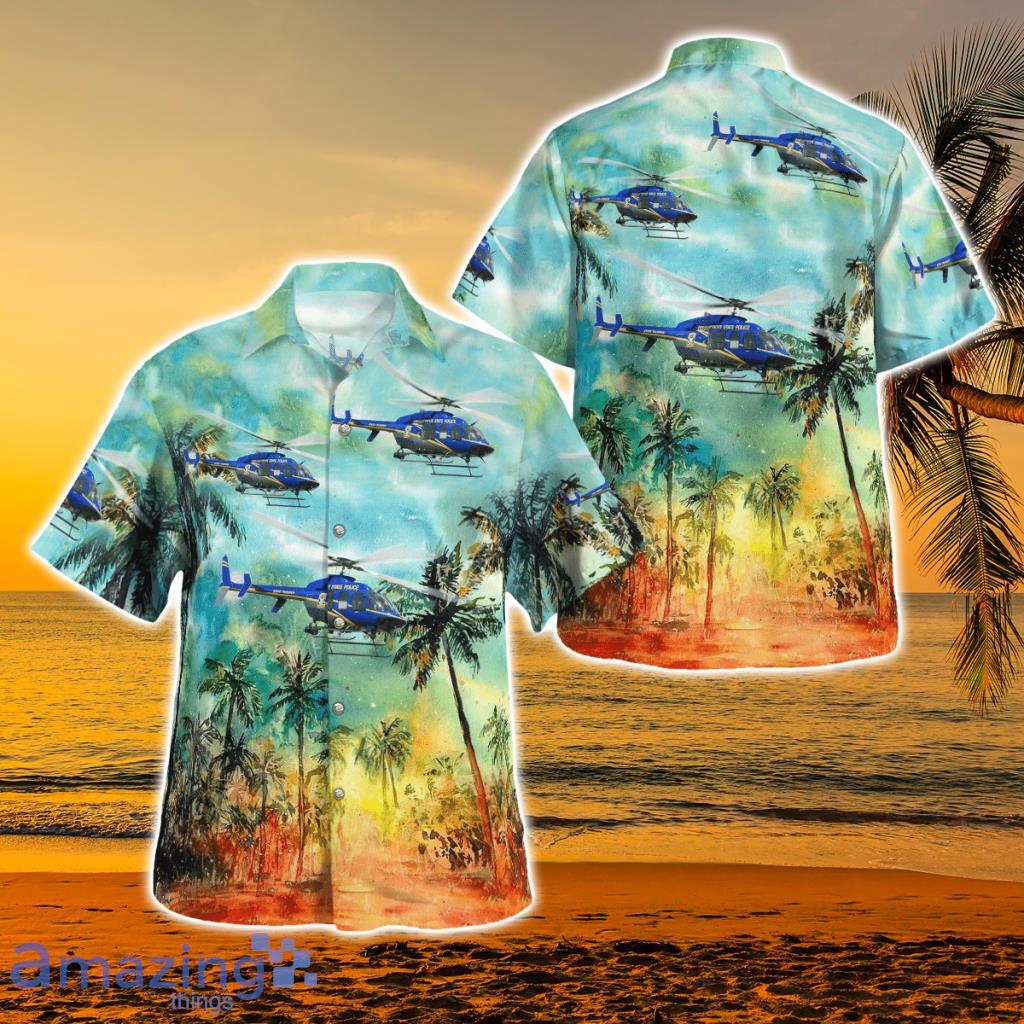 Connecticut State Police Bell 407 N1903a Hawaiian Shirt - Connecticut State Police Bell 407 N1903a Hawaiian Shirt
