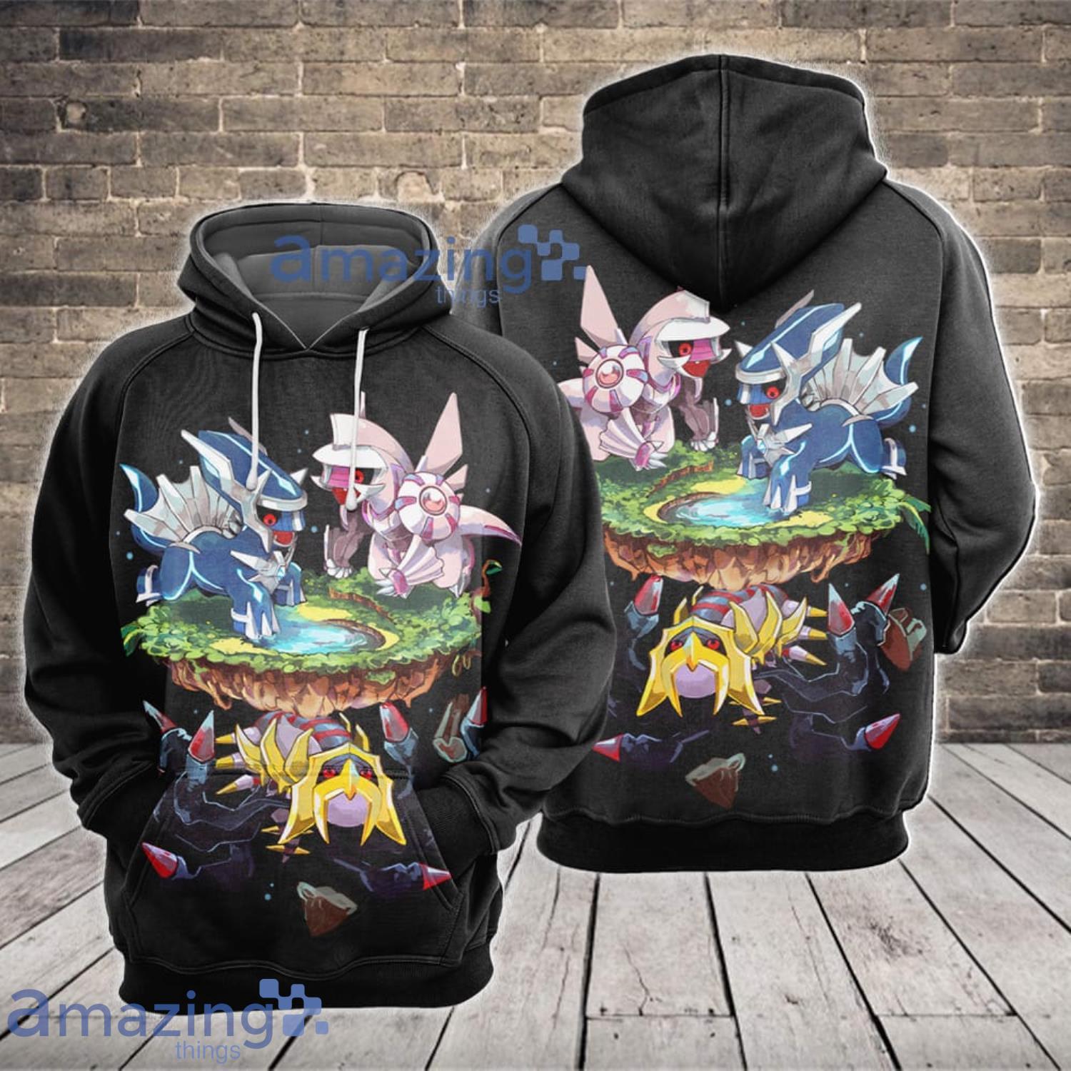 Cool Custom Giratina Dialga Palkia 3D All Over Print Hoodie For Fans