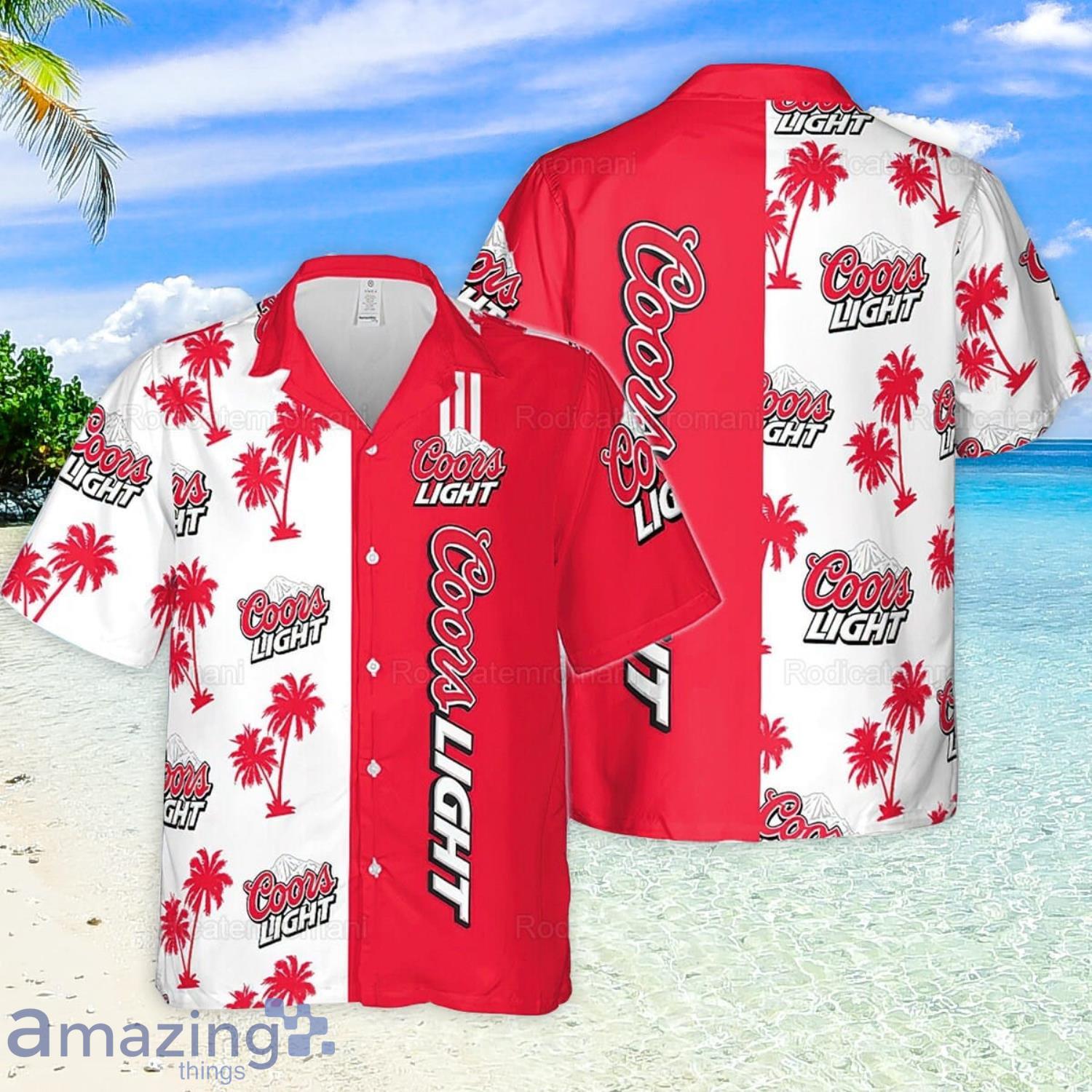 Coors Light Coconut Pattern Aloha Hawaiian Shirt Beer Lover Gift Product Photo 1