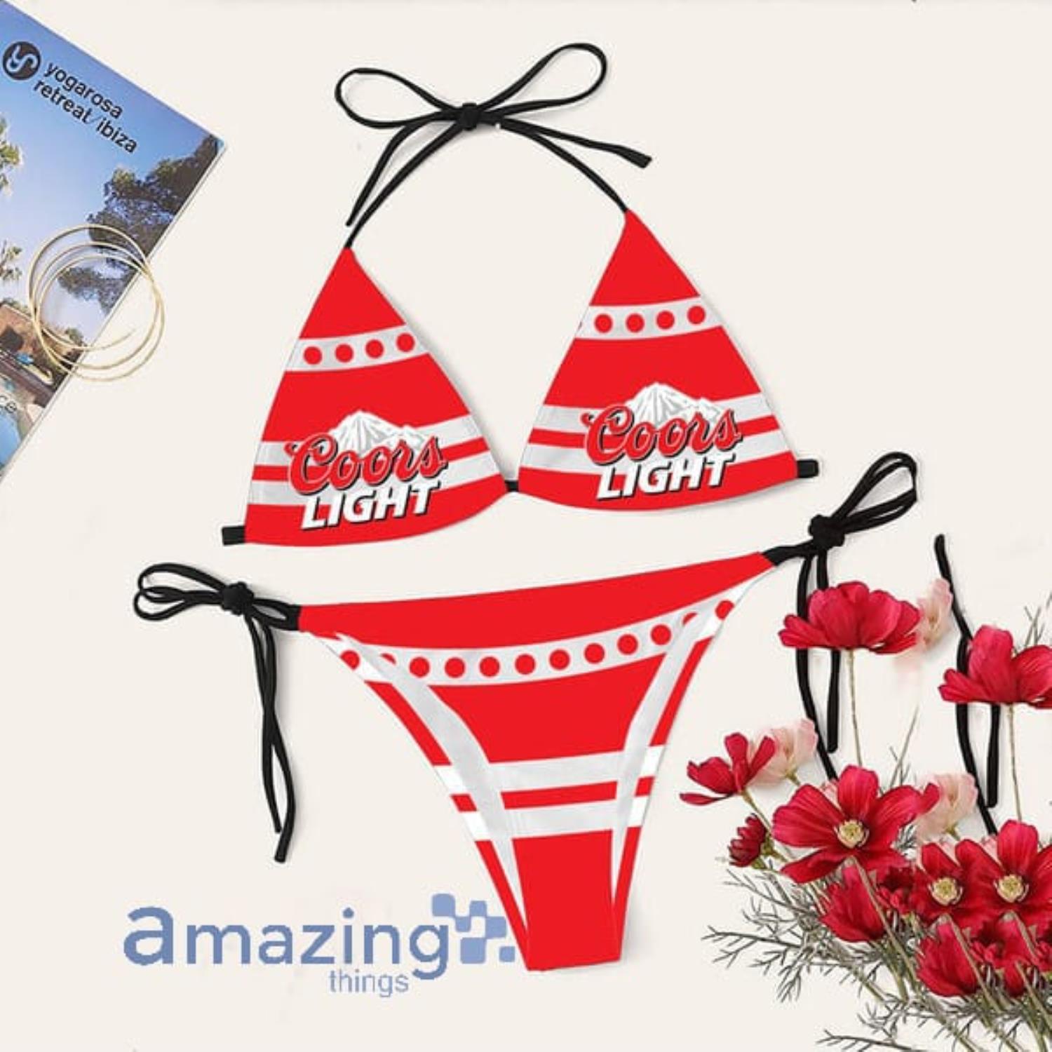 Coors Light Triangle String Bikini Swimsuit Summer Gift