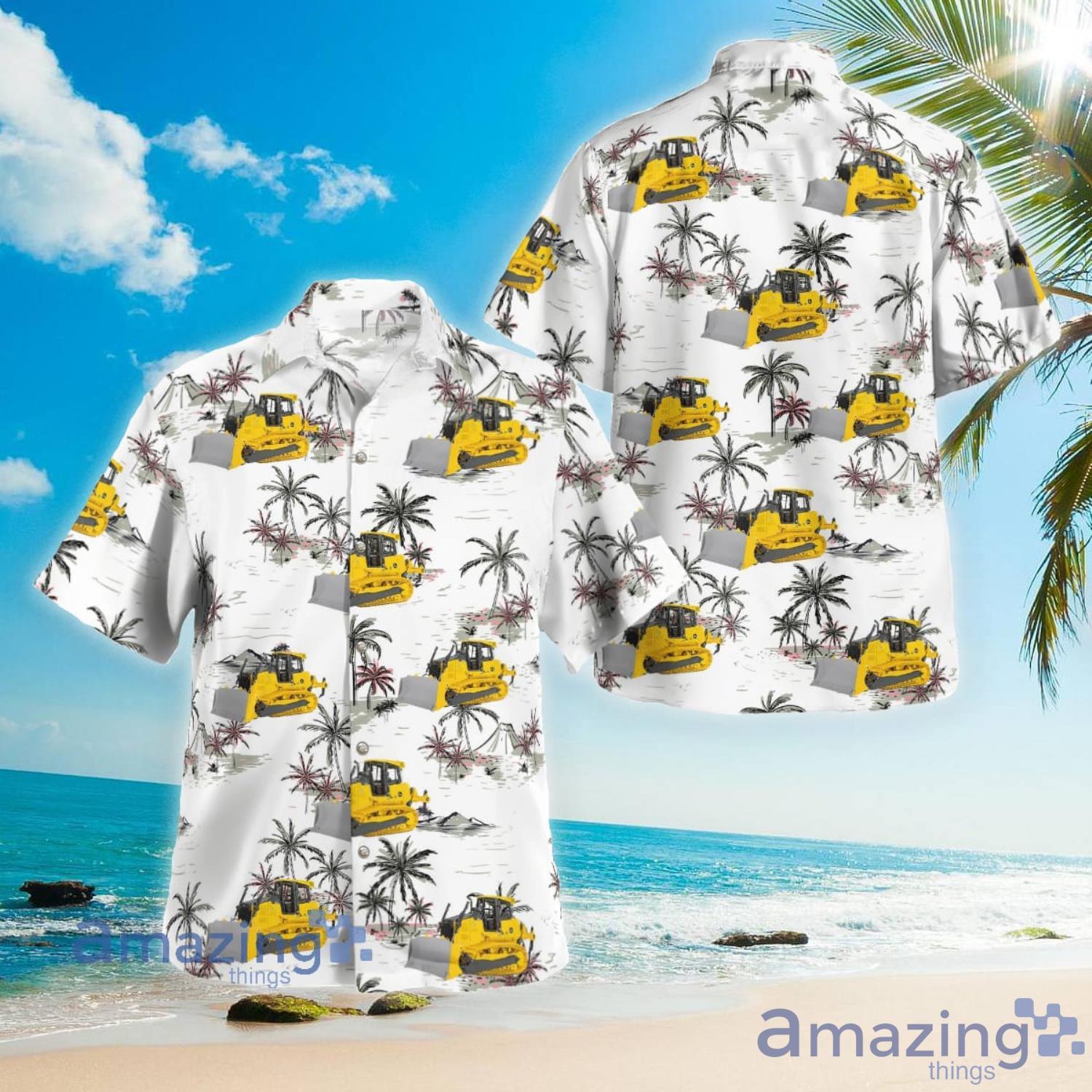 Crawler Bulldozer Aloha Short Sleeve Hawaiian Shirt Summer Gift Product Photo 1