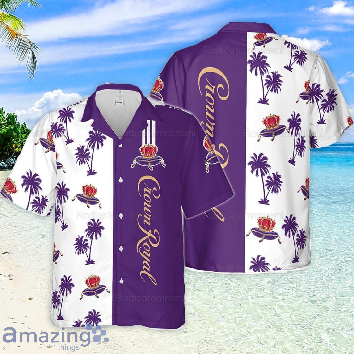 Crown Royal Coconut Pattern Aloha Hawaiian Shirt Beer Lover Gift Product Photo 1