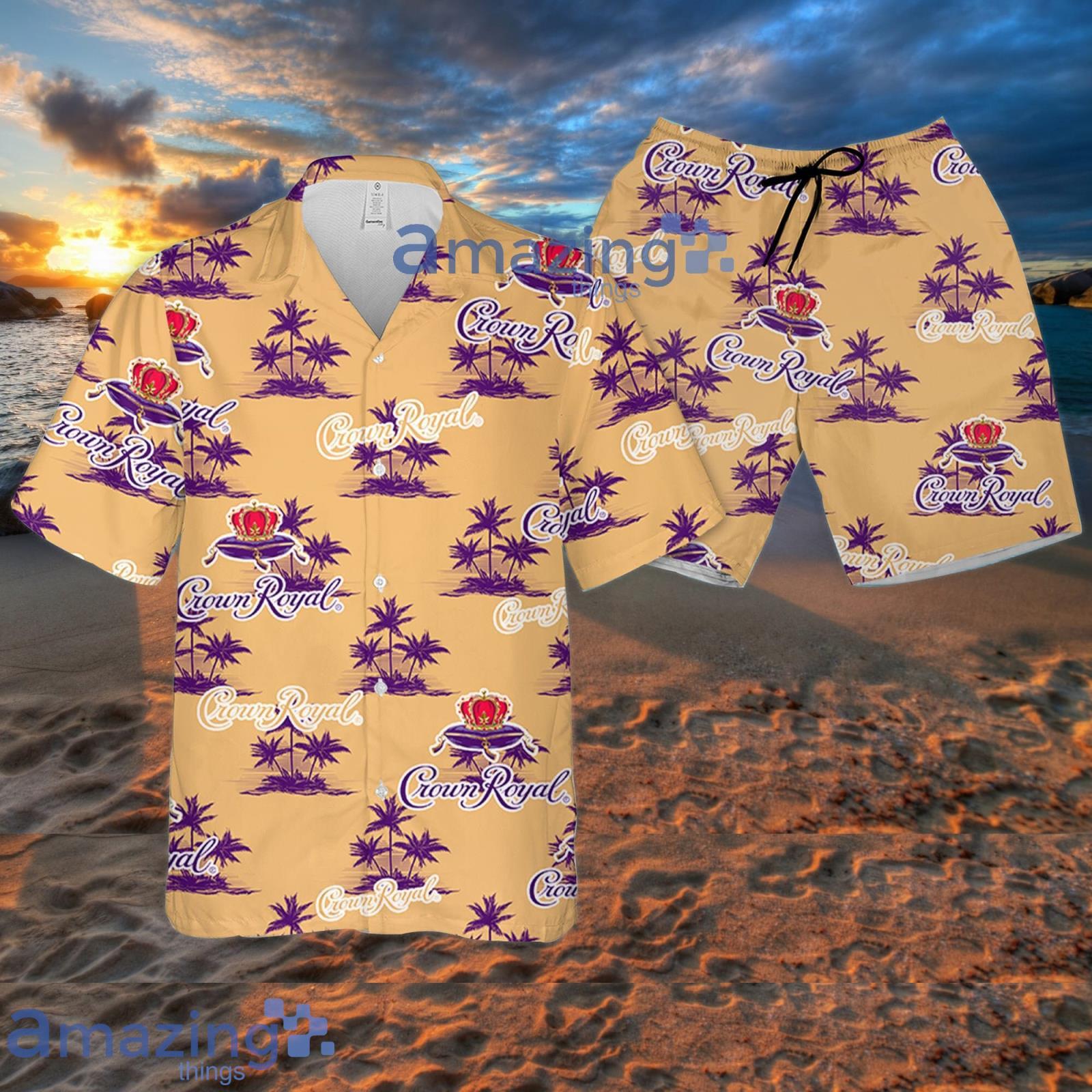 Crown Royal Canadian Whisky All Over Print 3D Hawaiian Shirt