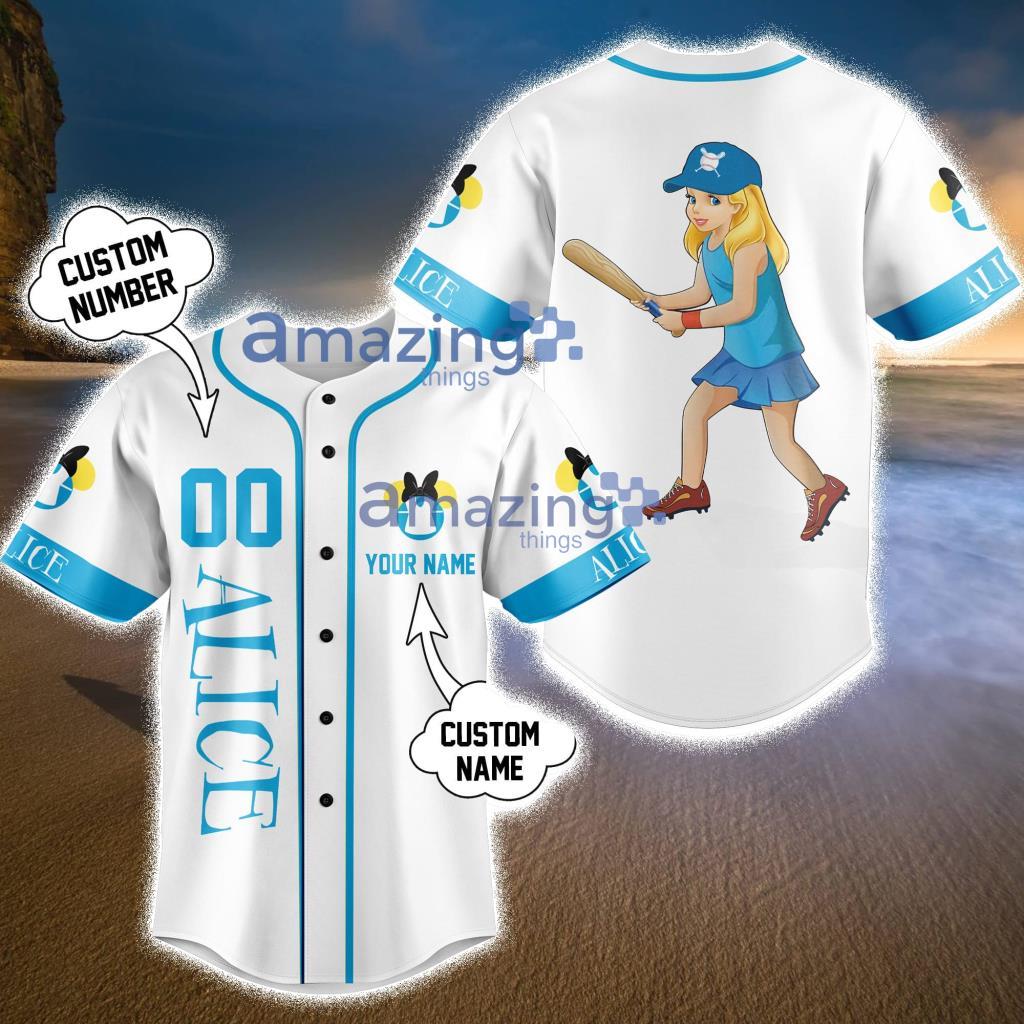 Custom Alice White Baseball Jersey Shirt Product Photo 1