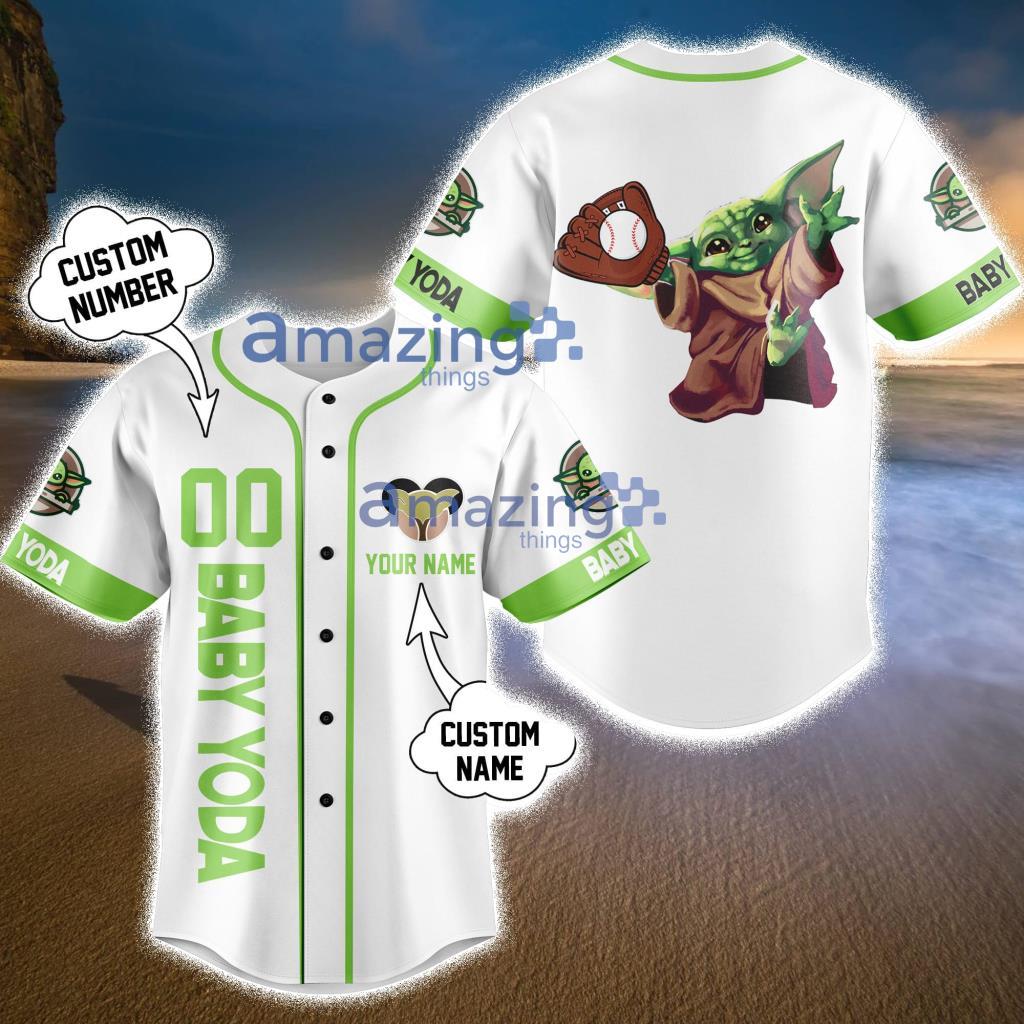 Baby Yoda Baseball Jersey Personalized Baby Yoda Jersey 