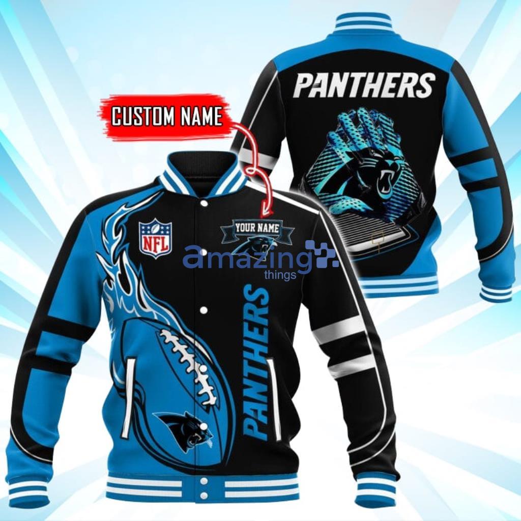 Custom Name Carolina Panthers – NFL Teams -Baseball Jacket - Custom Name Carolina Panthers – NFL Teams -Baseball Jacket