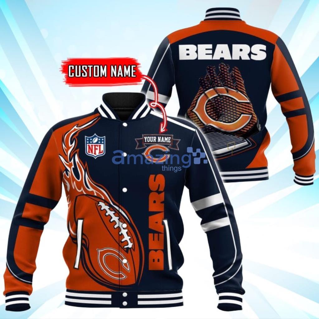 Custom Name Chicago Bears NFL Teams Baseball Jacket Impressive Gift -  YesItCustom