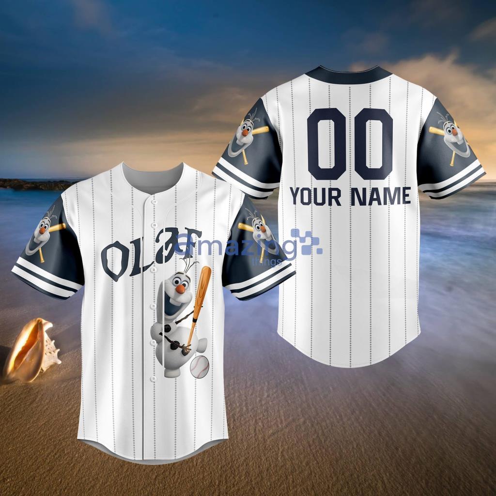 Olaf Frozen Baseball Jersey Men's Women's Short Sleeve Jersey