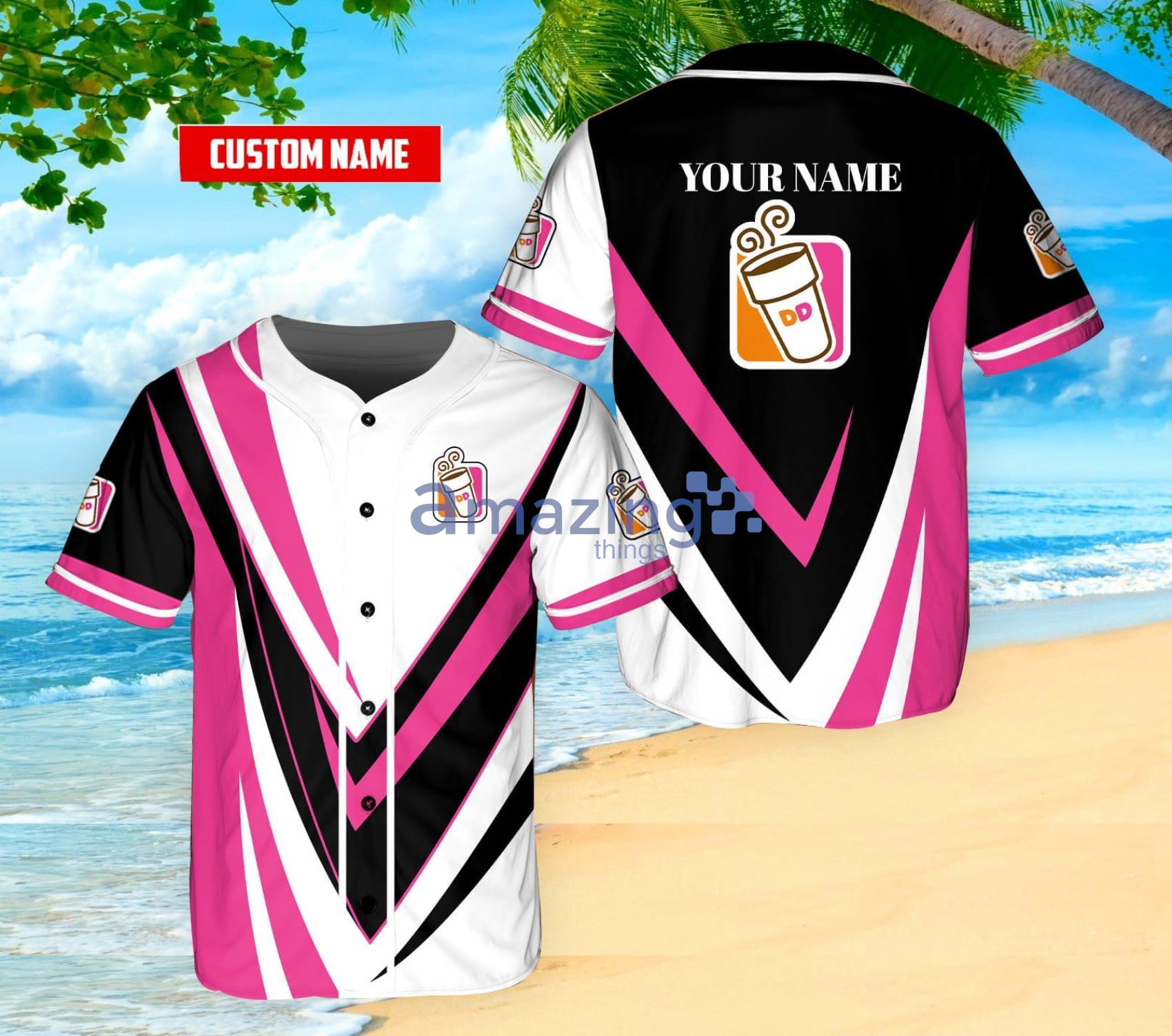 Custom Name Dunkin’ Donuts Baseball Jersey Shirt For Men And Women Product Photo 1