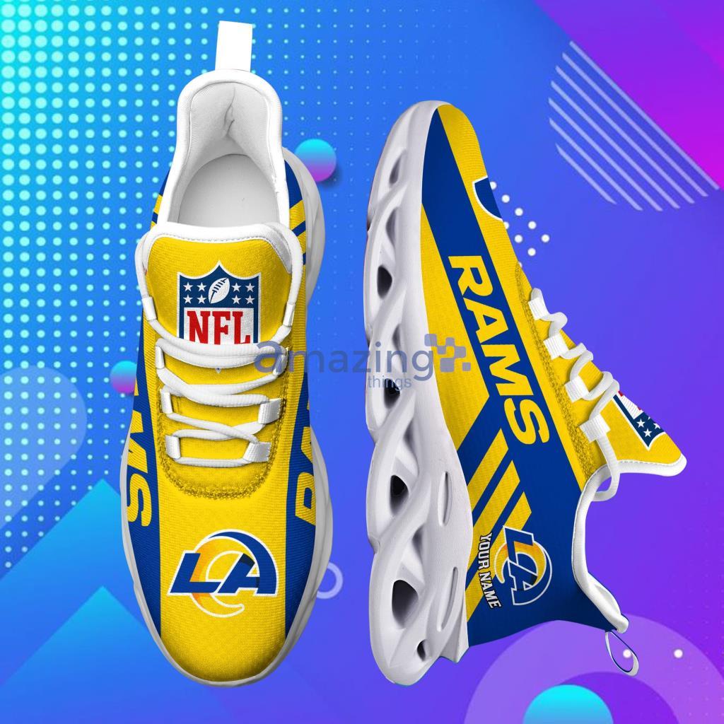 Custom Name Los Angel Rams Personalized Max Soul Shoes For Men And Women image Custom Name Los Angel Rams Personalized Max Soul Shoes For Men And Women - 6