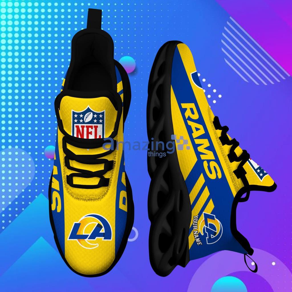 Custom Name  Los Angel Rams Personalized Max Soul Shoes For Men And Women - 5