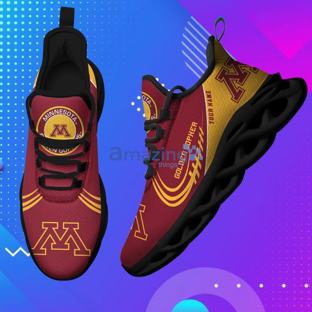 Custom Name Minnesota Golden Gophers-Personalized Max Soul Shoes For Men And Women - 3