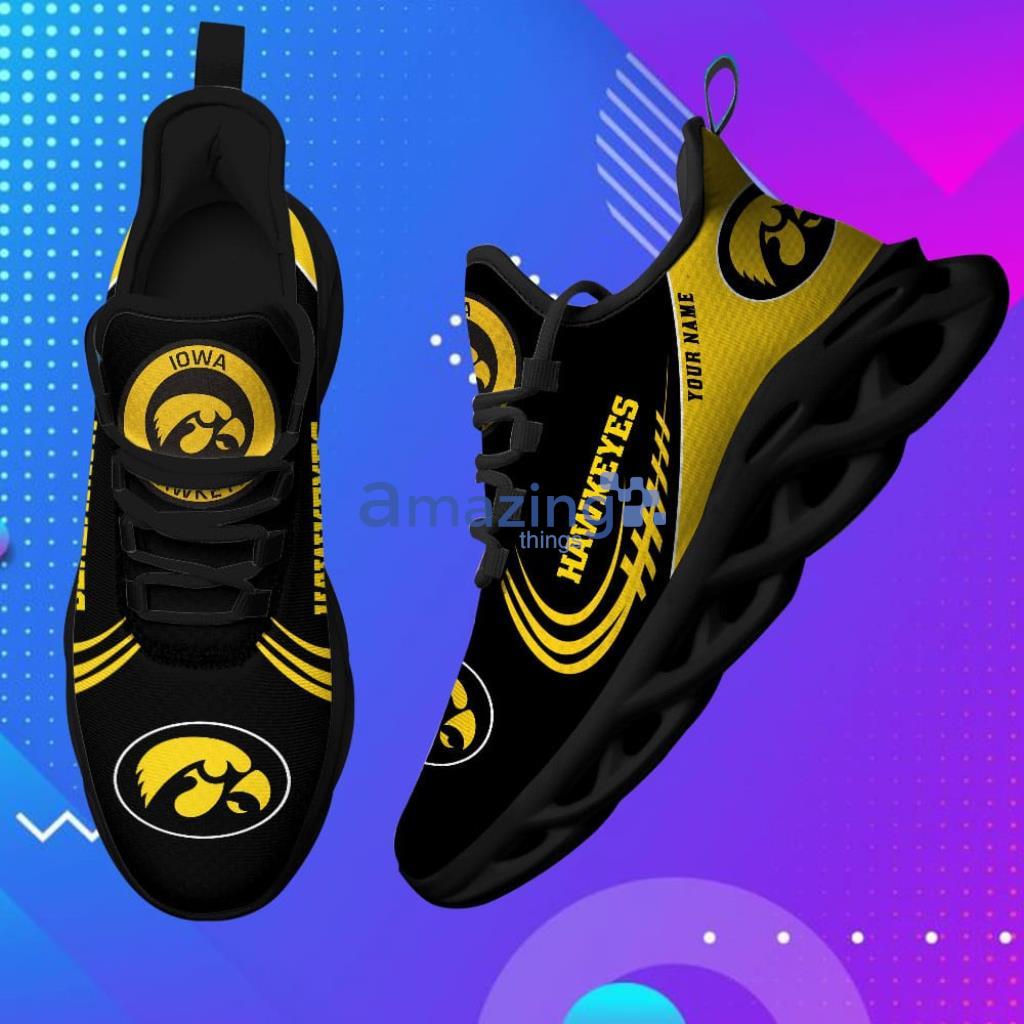 Custom Name NCAA Teams Iowa Hawkeyes-Personalized Max Soul Shoes For Men And Women - 3