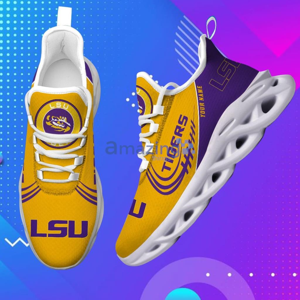 Custom Name NCAA Teams Lsu Tigers Personalized Max Soul Shoes For Men And Women image Custom Name NCAA Teams Lsu Tigers-Personalized Max Soul Shoes For Men And Women - 4