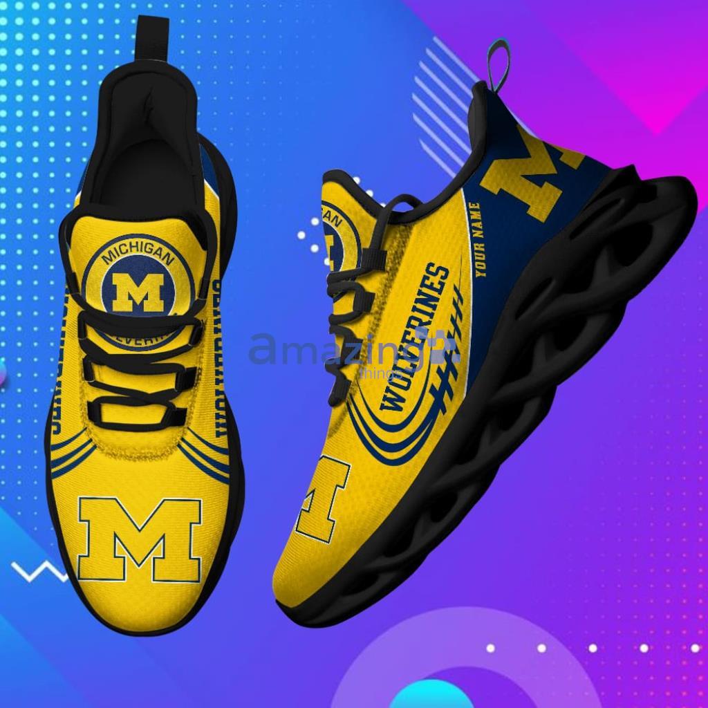 Custom Name NCAA Teams Michigan Wolverines-Personalized Max Soul Shoes For Men And Women - 3