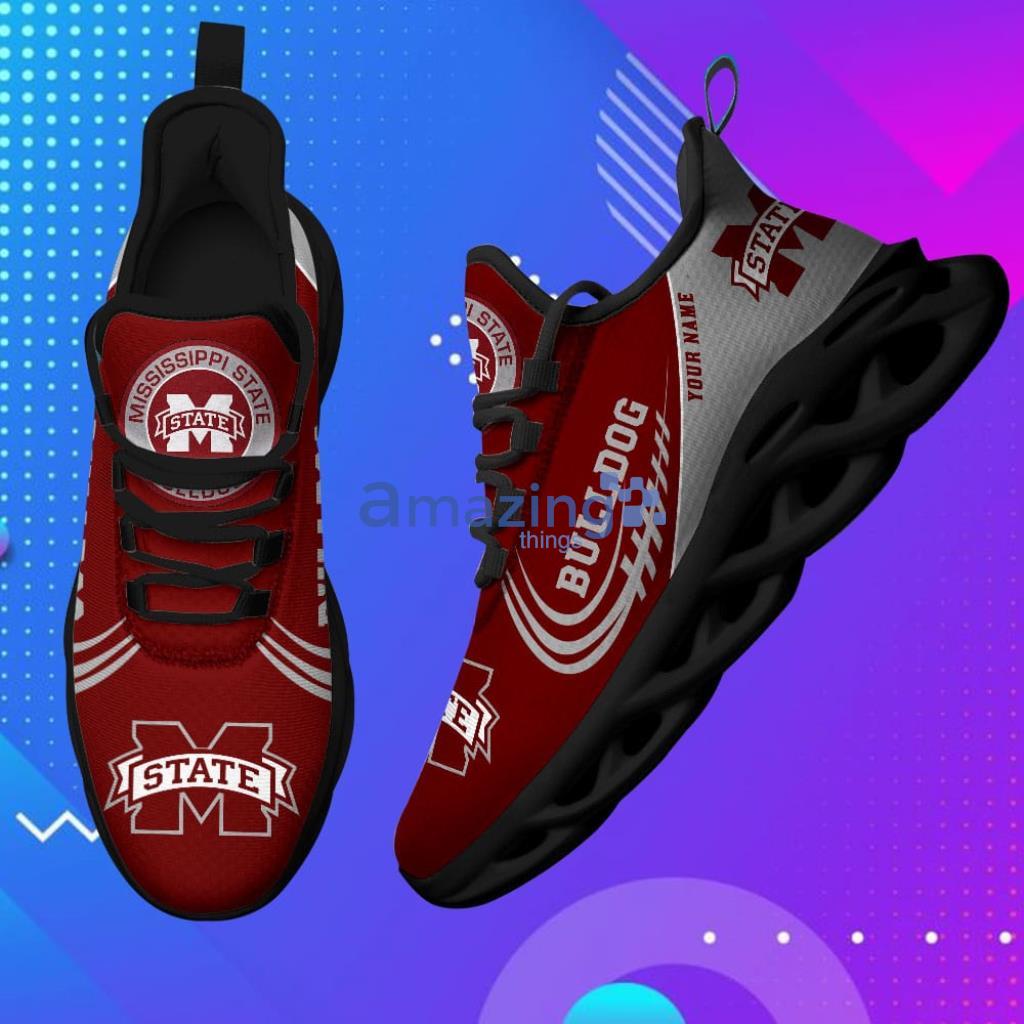 Custom Name NCAA Teams Mississippi State Bulldogs-Personalized Max Soul Shoes For Men And Women - 3