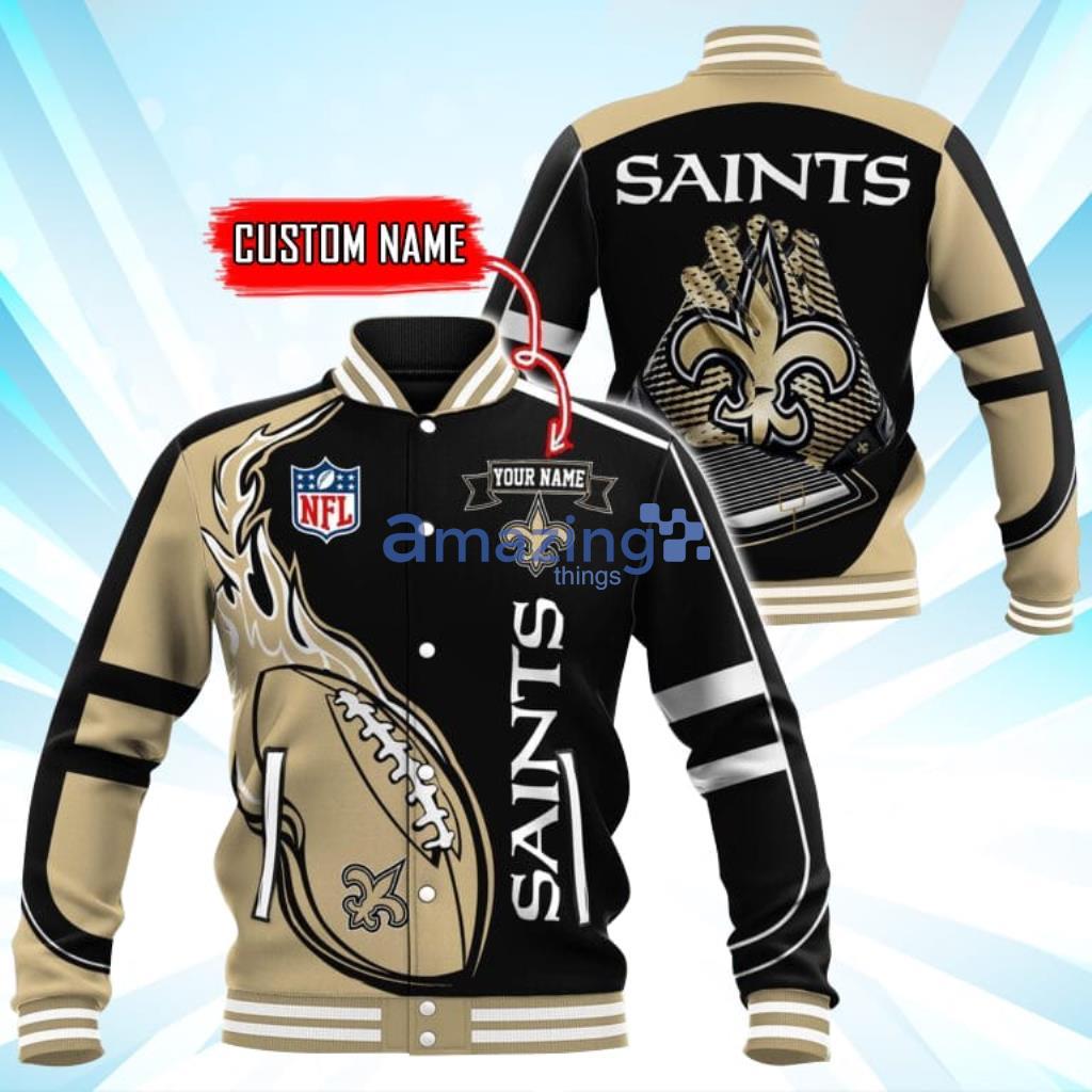 Custom Name New Orleans Saints NFL Teams Baseball Jacket - Custom Name New Orleans Saints NFL Teams Baseball Jacket Custom Name New Orleans Saints NFL Teams Baseball Jacket - Custom Name New Orleans Saints NFL Teams Baseball Jacket
