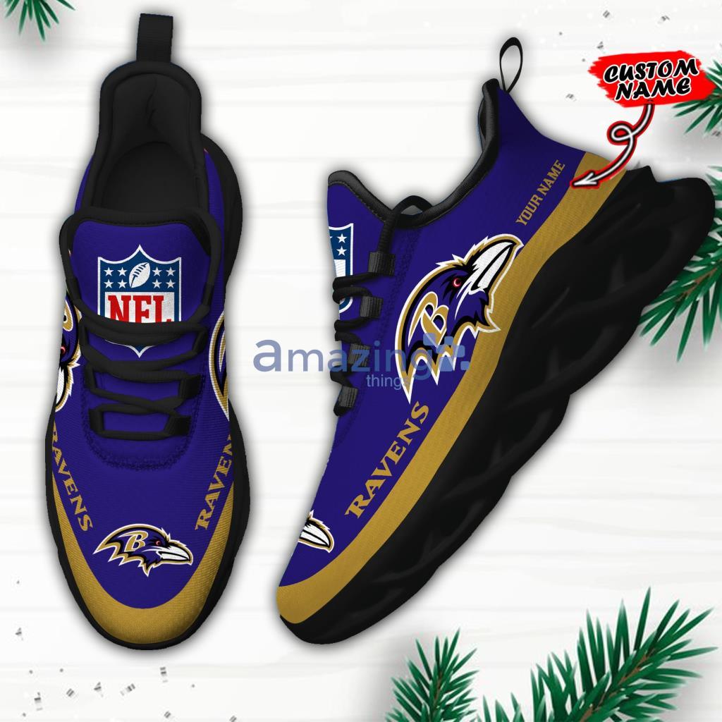 Custom Name NFL Baltimore Ravens Personalized Max Soul Shoes For Fans - 6